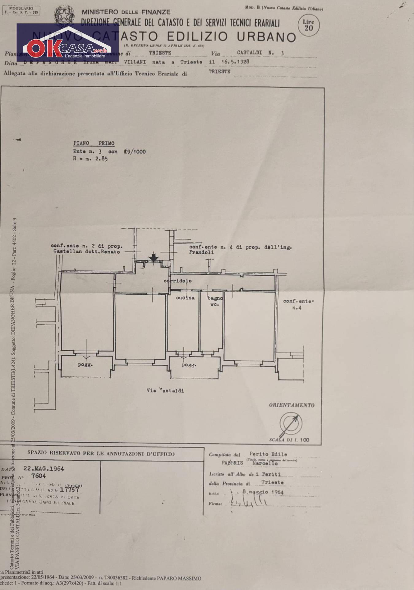 Immagine 12 di Appartamento in vendita  in via castaldi a Trieste