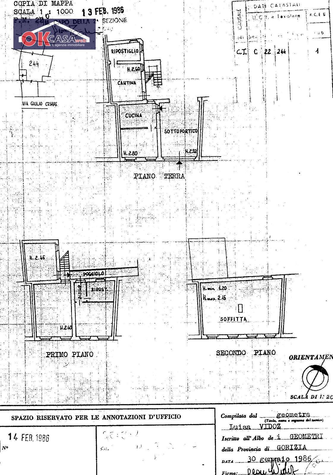 Immagine 7 di Villetta a schiera in vendita  in Via Giulio Cesare a Gorizia