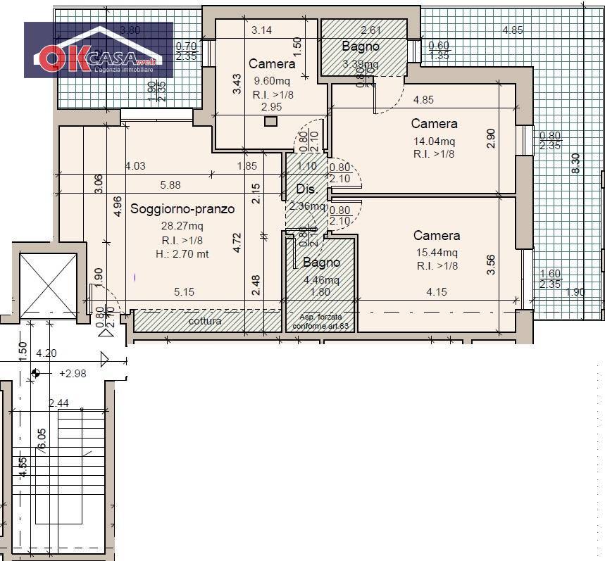 Immagine 6 di Appartamento in vendita  in via abba a Peschiera Del Garda