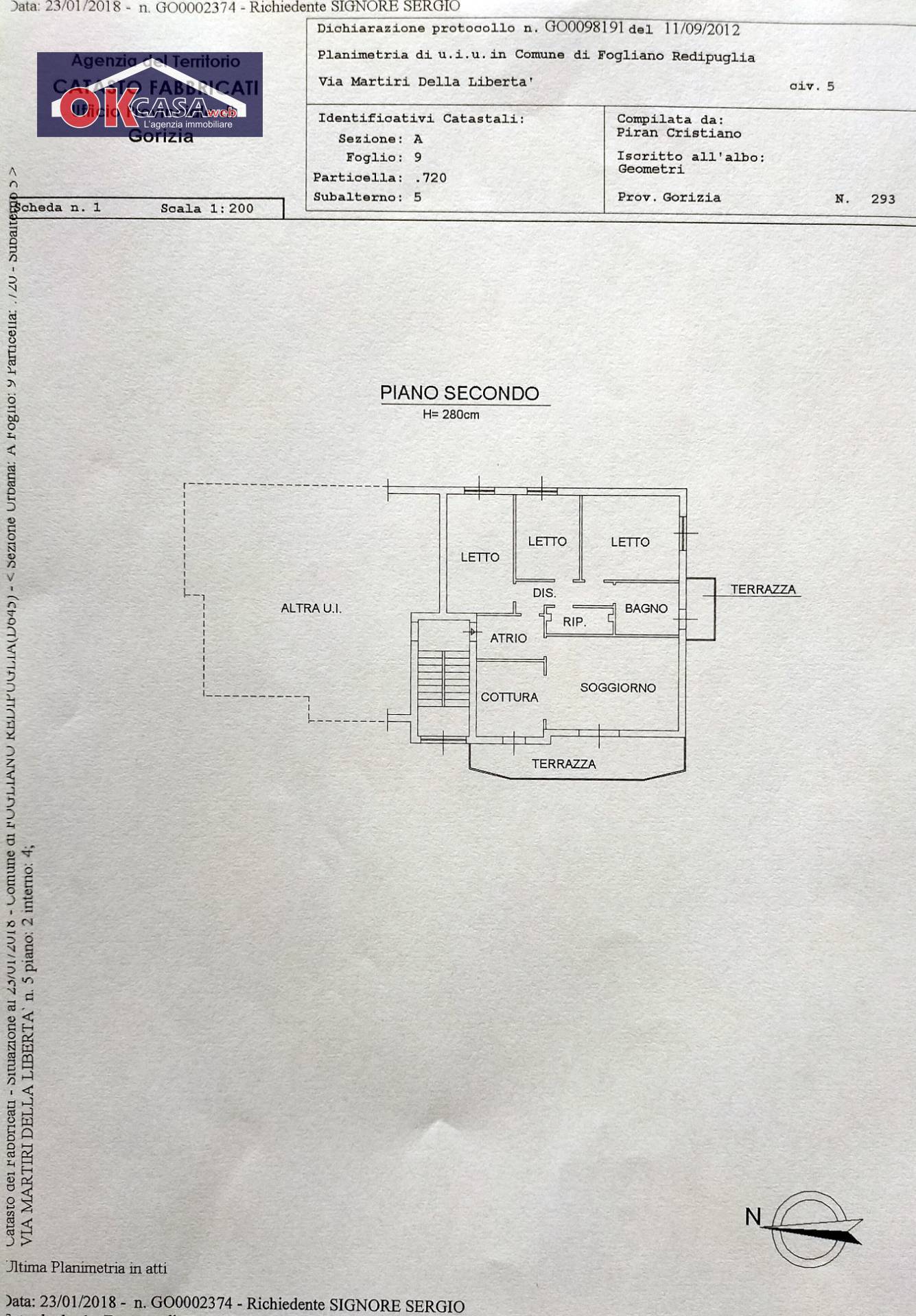 Immagine 22 di Appartamento in vendita  in Via martiri della Libertà a Capriva Del Friuli