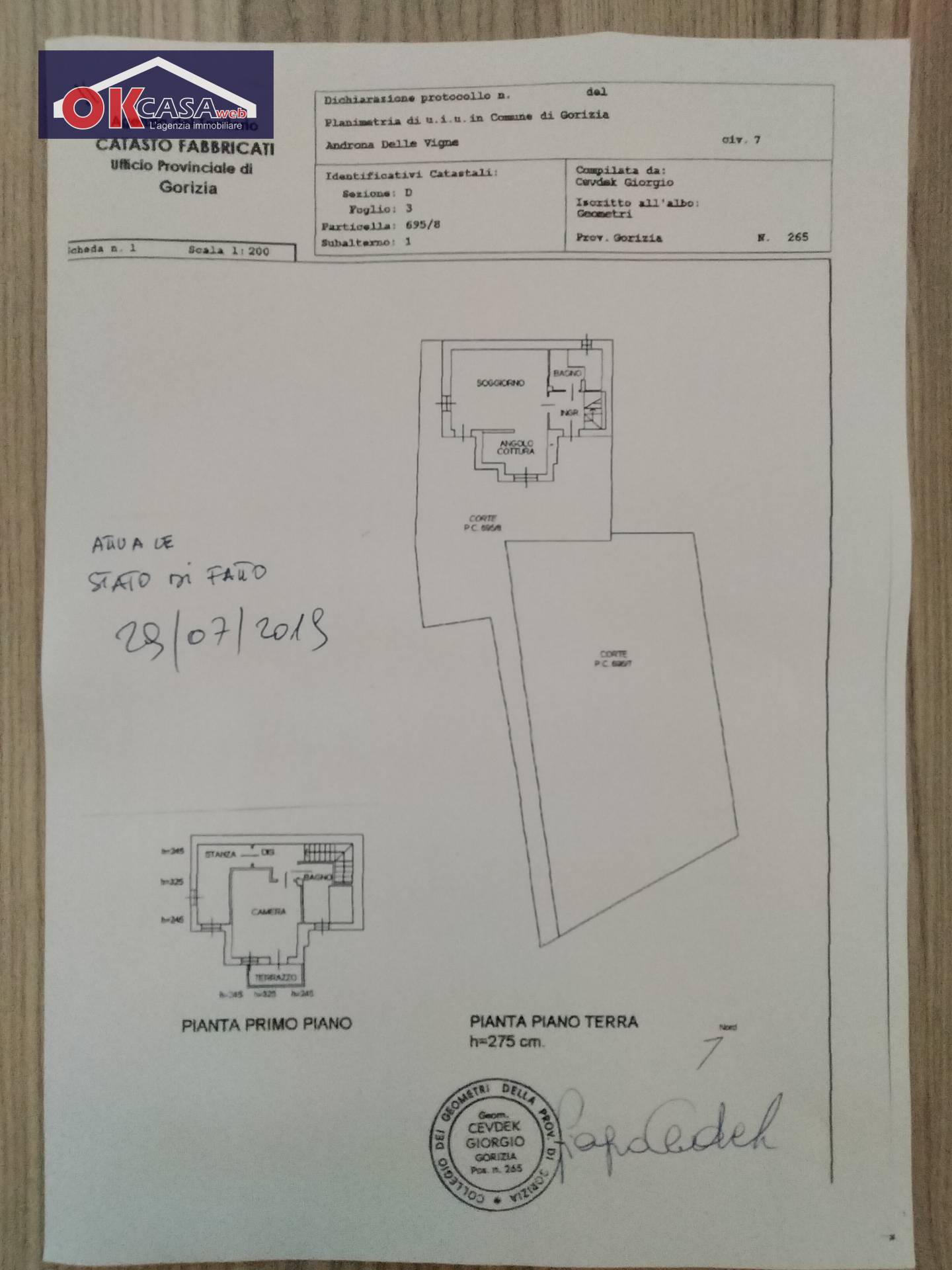 Immagine 15 di Casa semindipendente in vendita  in Via Androna delle Vigne 7 a Gorizia