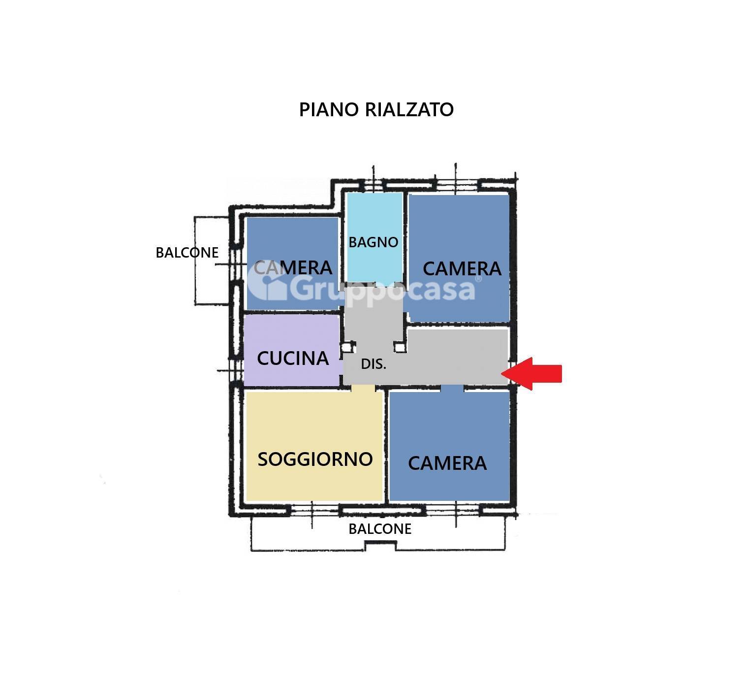 Immagine 21 di Appartamento in vendita  in via Palli 4 a Magenta