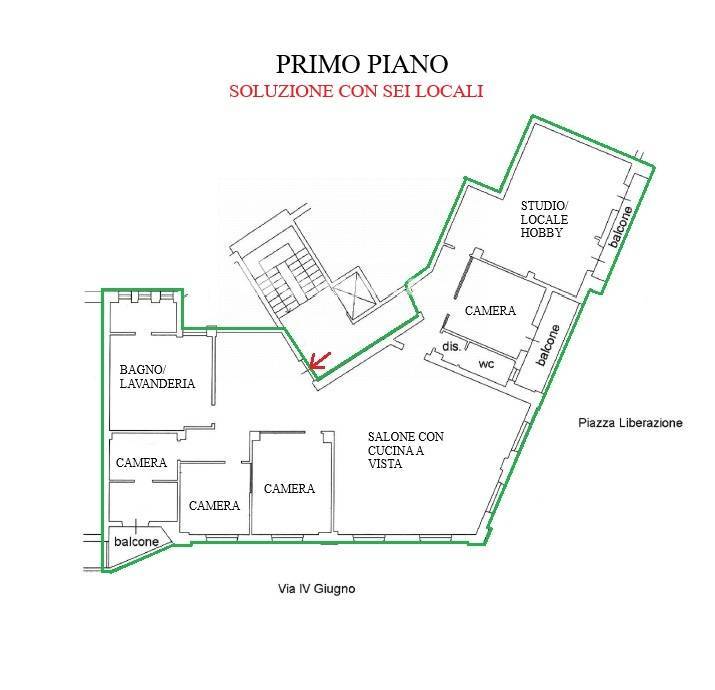 Immagine 29 di Appartamento in vendita  in Galleria dei Portici 3 a Magenta