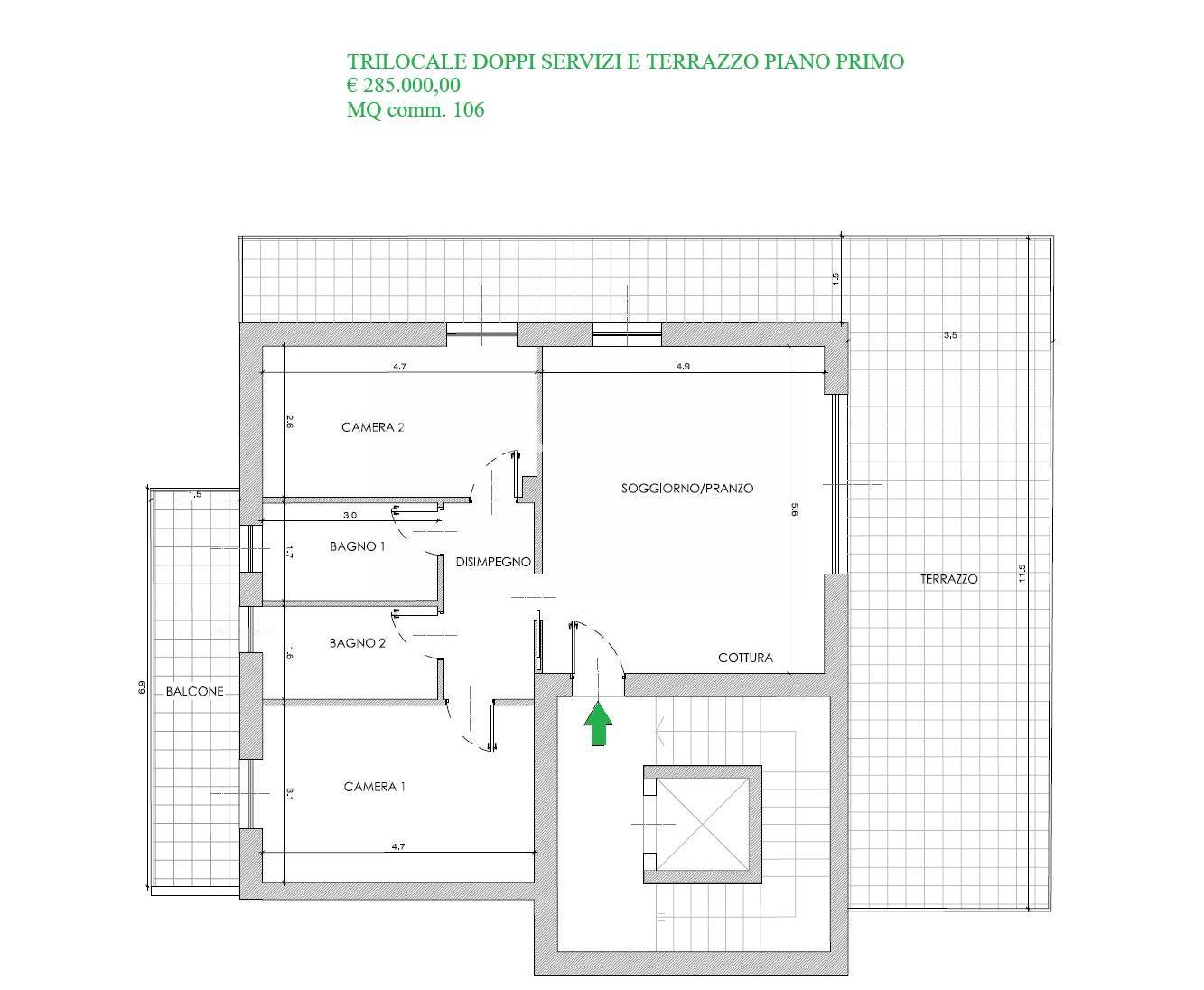 Immagine 15 di Appartamento in vendita  in via Bellini 3 a Robecco Sul Naviglio