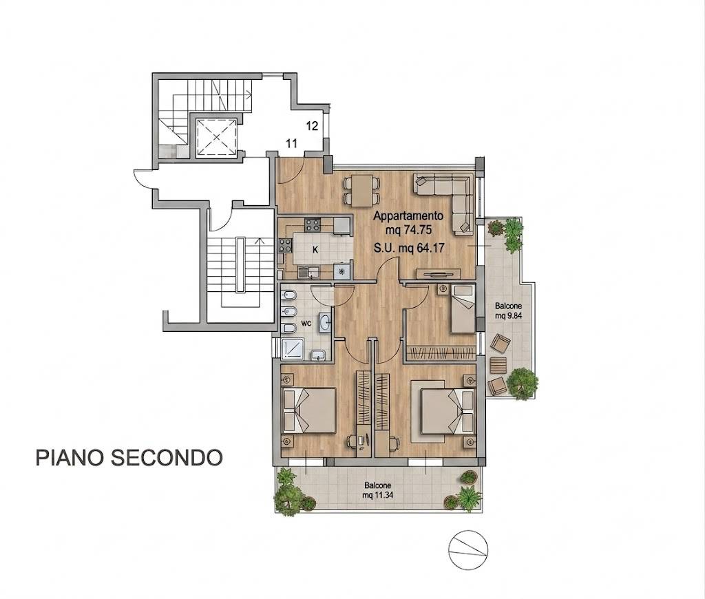 Immagine 63 di Appartamento in vendita  in Via Emilia 12 a Alba Adriatica