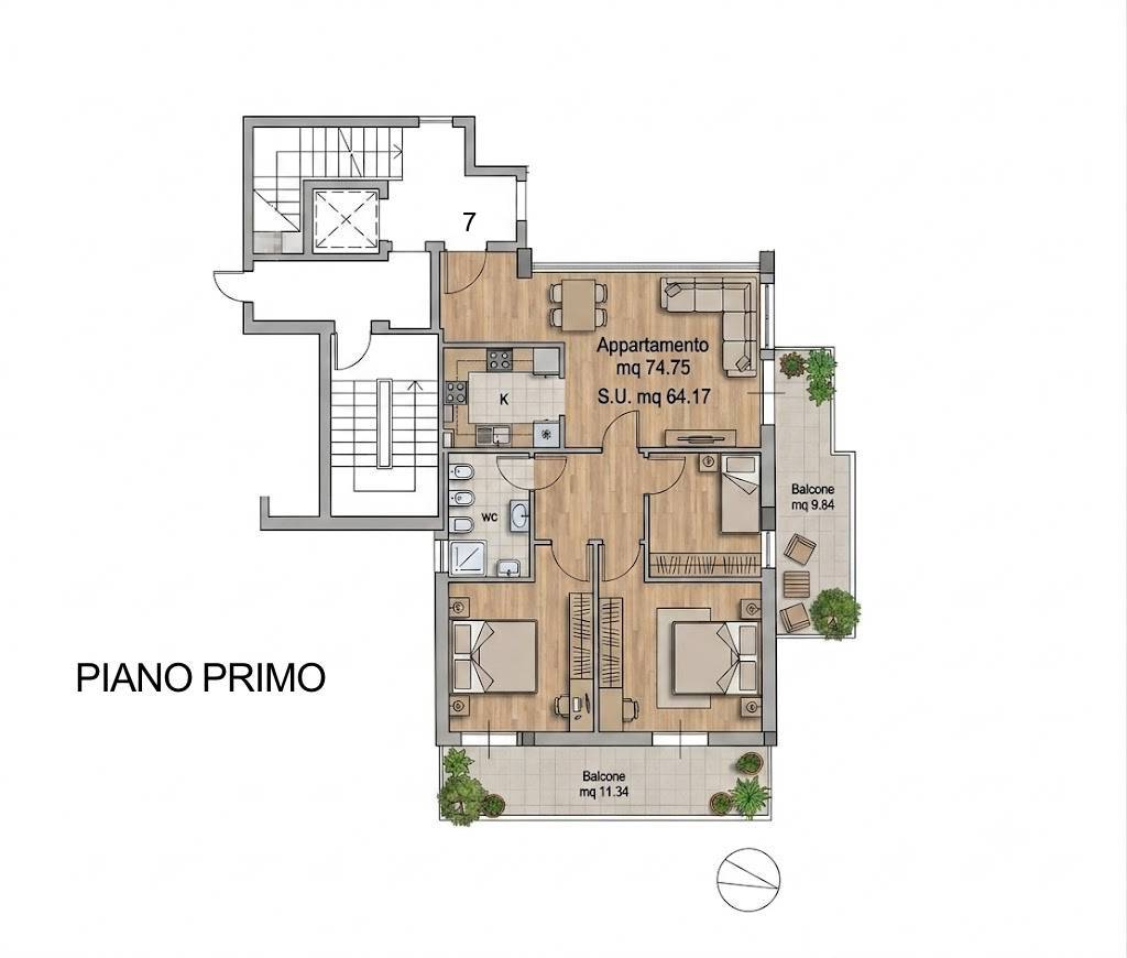 Immagine 60 di Appartamento in vendita  in Via Emilia 12 a Alba Adriatica