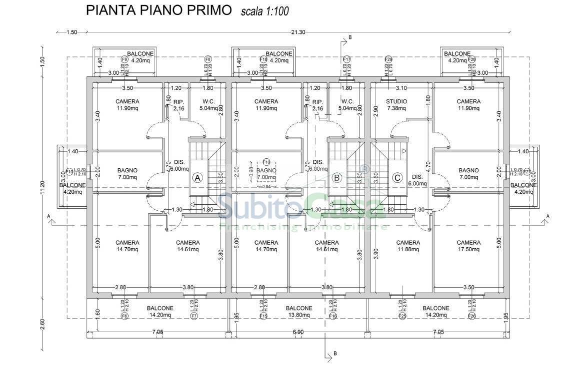 Immagine 30 di Villetta a schiera in vendita  in Via Degli Orti a Abbateggio