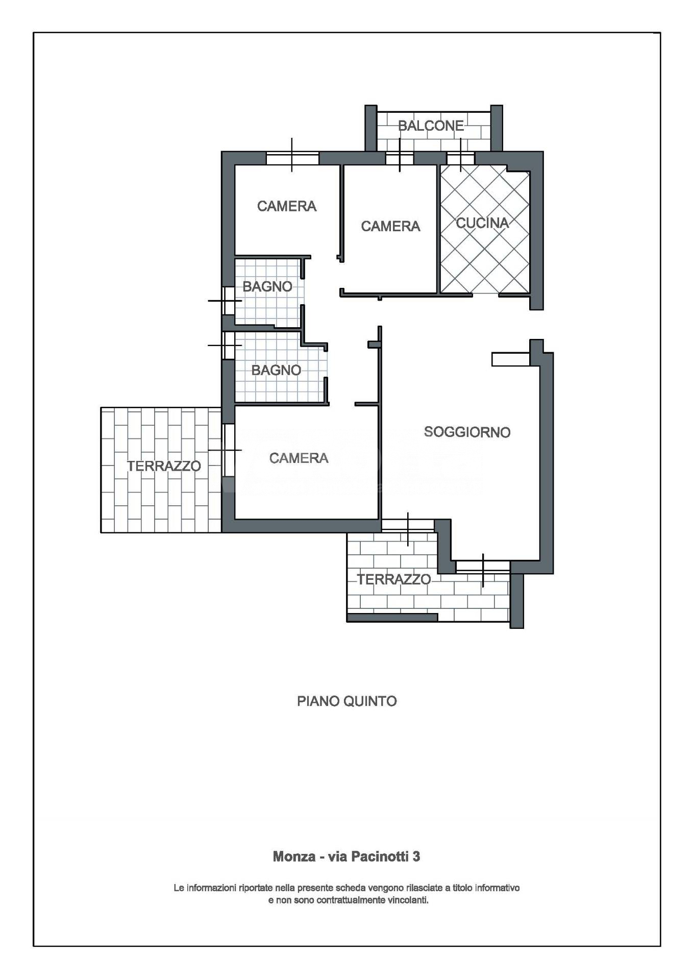 Immagine 23 di Appartamento in affitto  in Via pacinotti 3 a Monza
