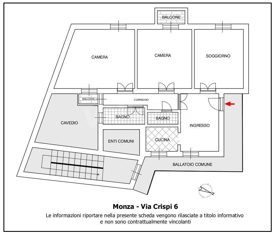 Immagine 15 di Appartamento in affitto  in Via crispi 6 a Monza