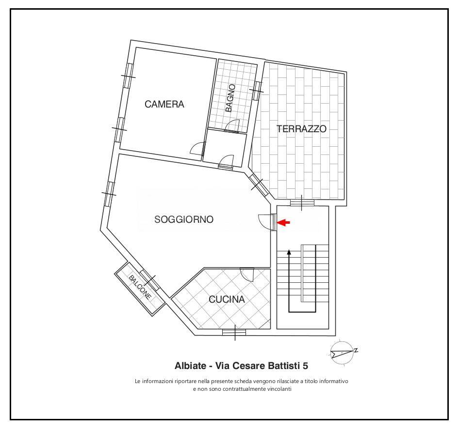 Immagine 14 di Appartamento in affitto  in Via Cesare Battisti 1 a Albiate