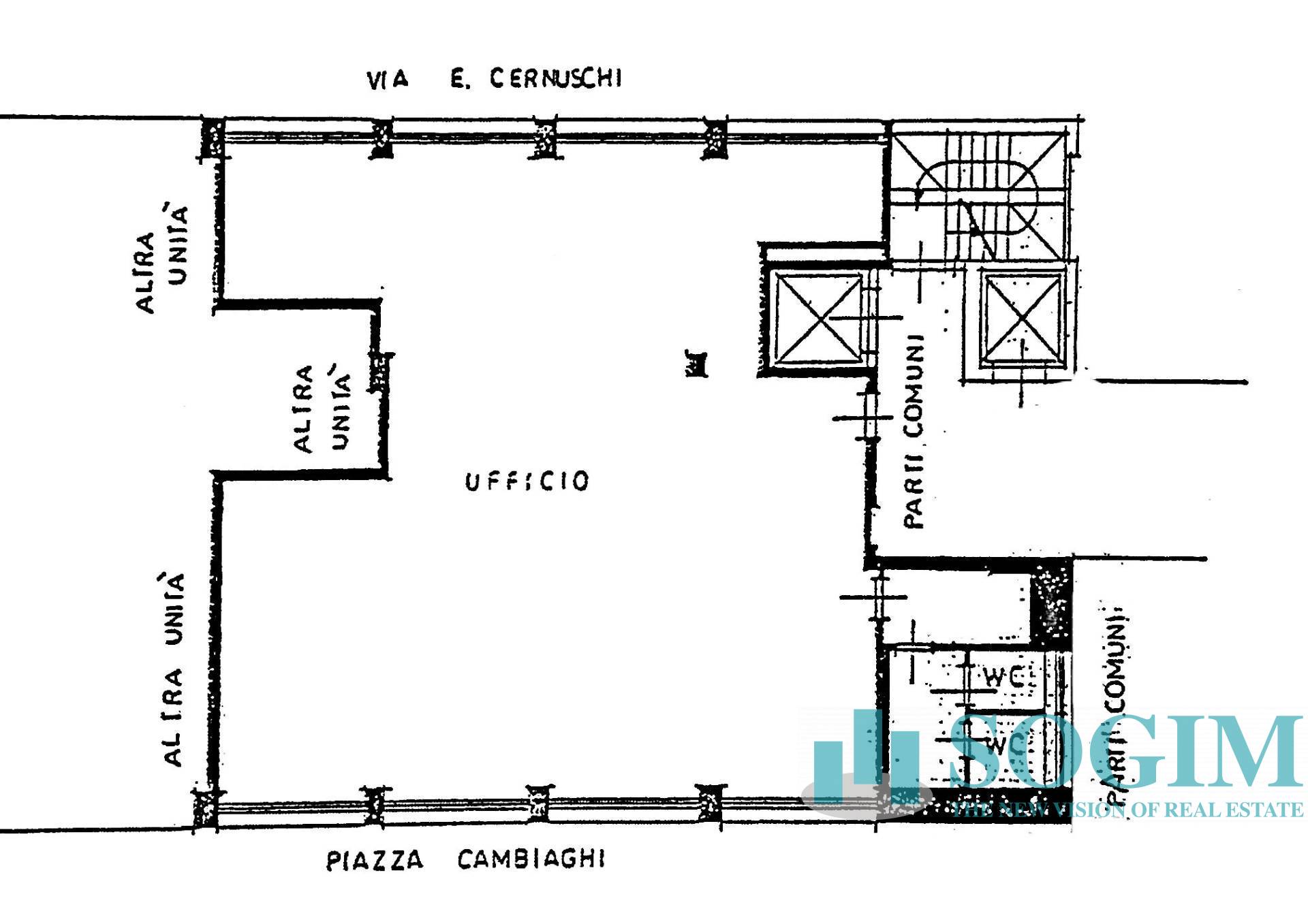 Immagine 65 di Ufficio in vendita  in via Cernuschi 6 a Monza