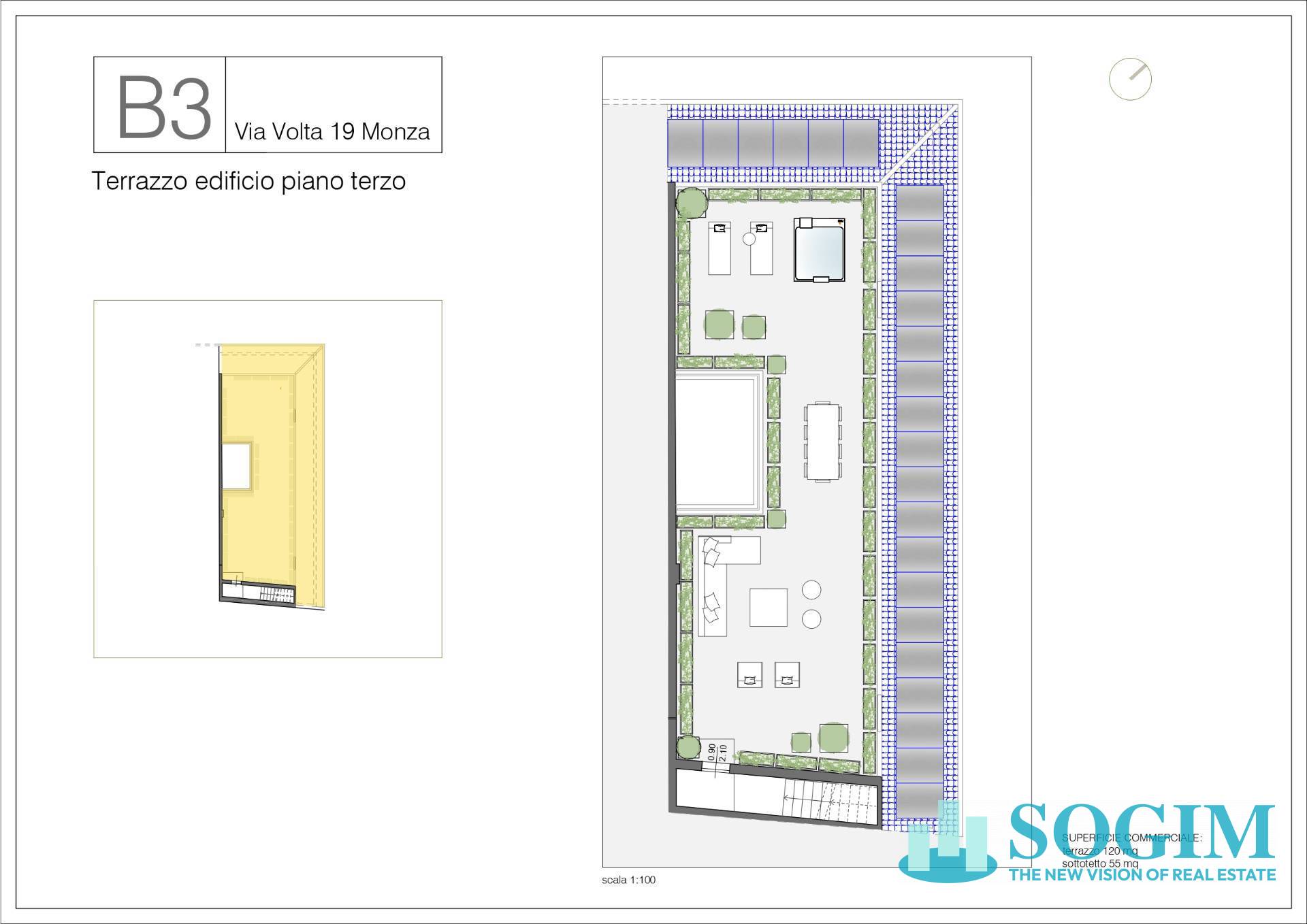 Immagine 11 di Attico in vendita  in Via Volta 19 a Monza