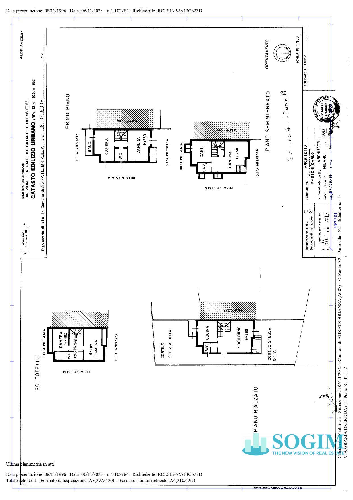 Immagine 75 di Villetta a schiera in vendita  in via maria grazia deledda 1 a Agrate Brianza