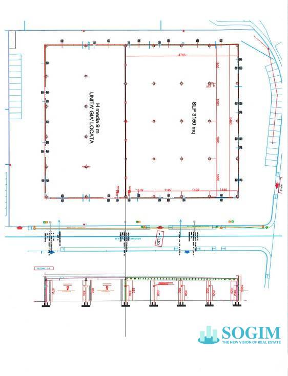 Immagine 9 di Capannone industriale in affitto  in via della Gasperina sn a Fara Olivana Con Sola