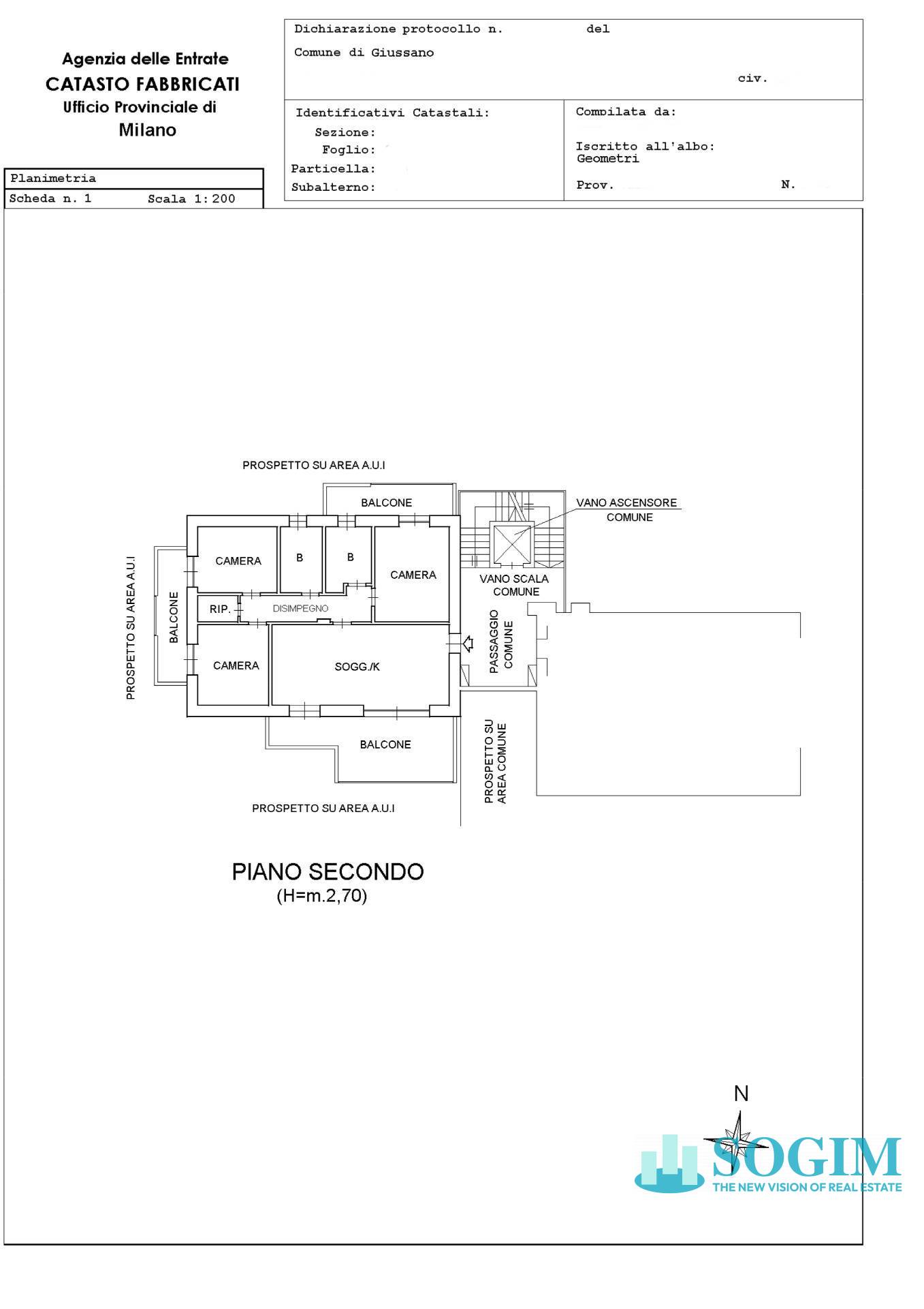 Immagine 45 di Attico in vendita  in via Corridoni 1 a Giussano