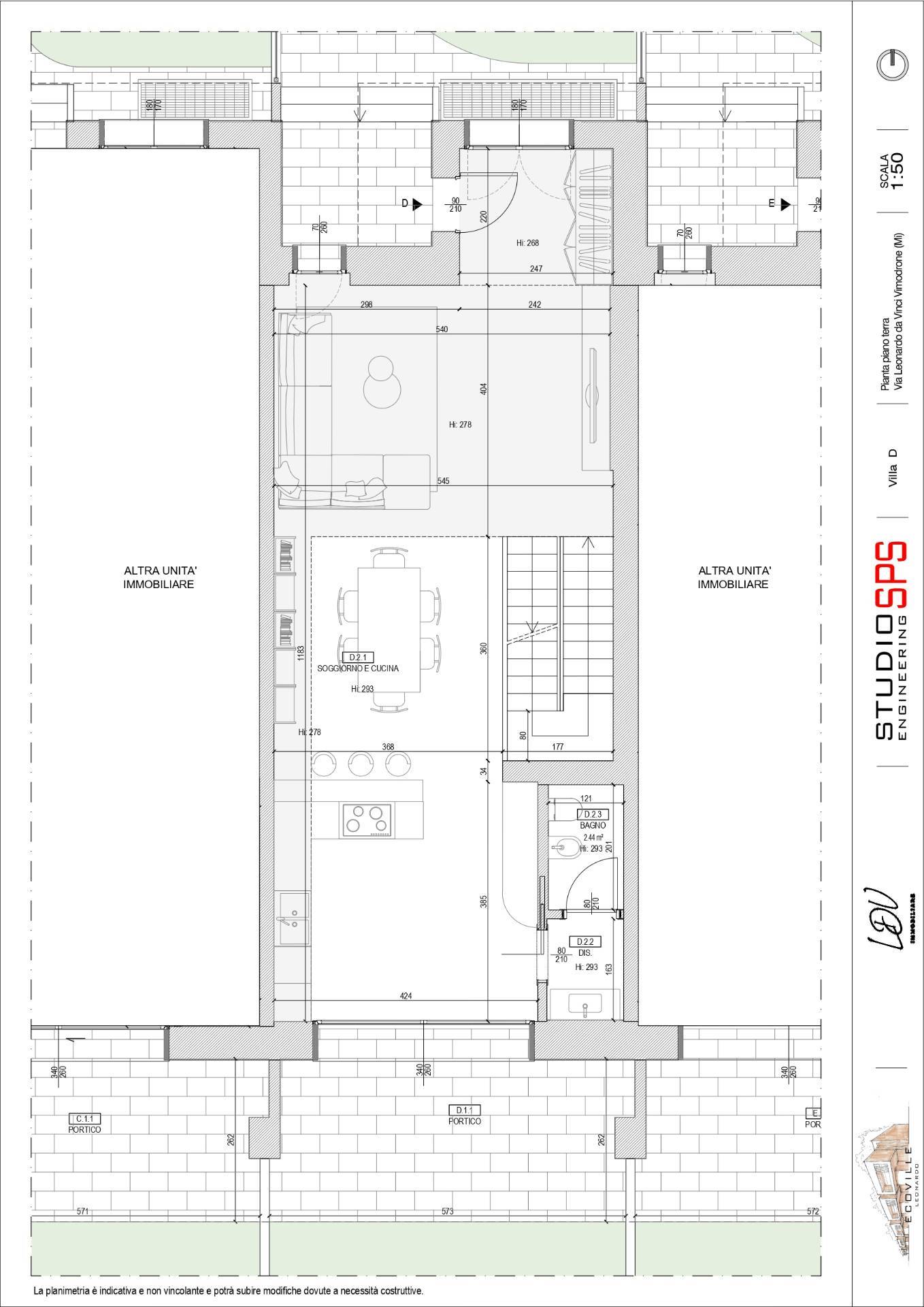 Immagine 16 di Villetta a schiera in vendita  in via leonardo da vinci snc a Vimodrone