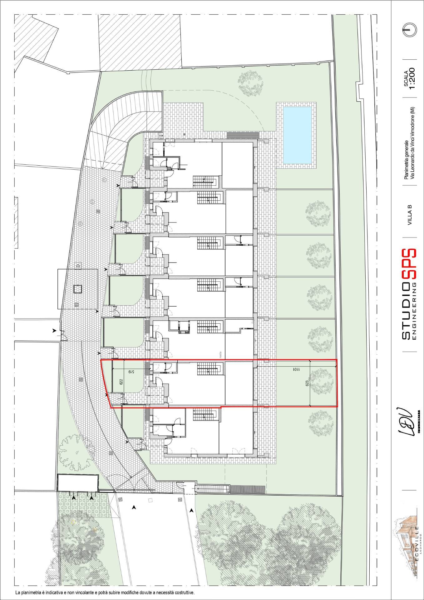 Immagine 14 di Villetta a schiera in vendita  in via leonardo da vinci snc a Vimodrone