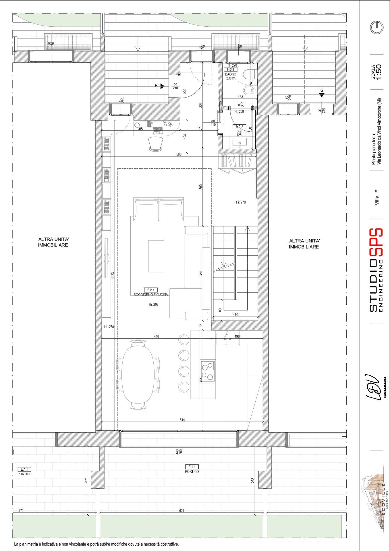 Immagine 16 di Villetta a schiera in vendita  in via leonardo da vinci snc a Vimodrone