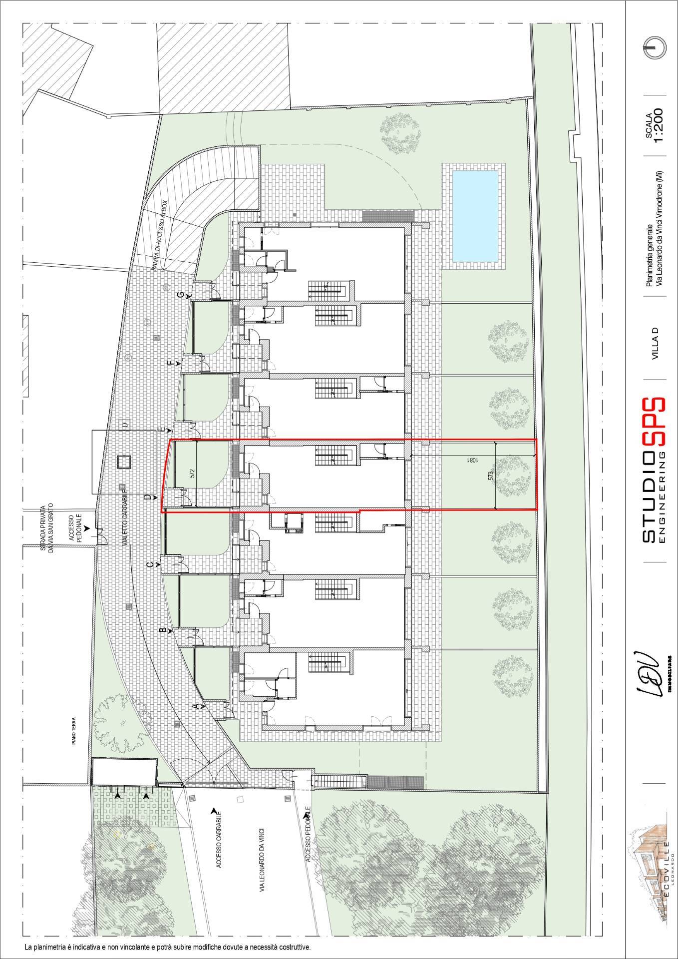 Immagine 16 di Villetta a schiera in vendita  in via leonardo da vinci snc a Vimodrone