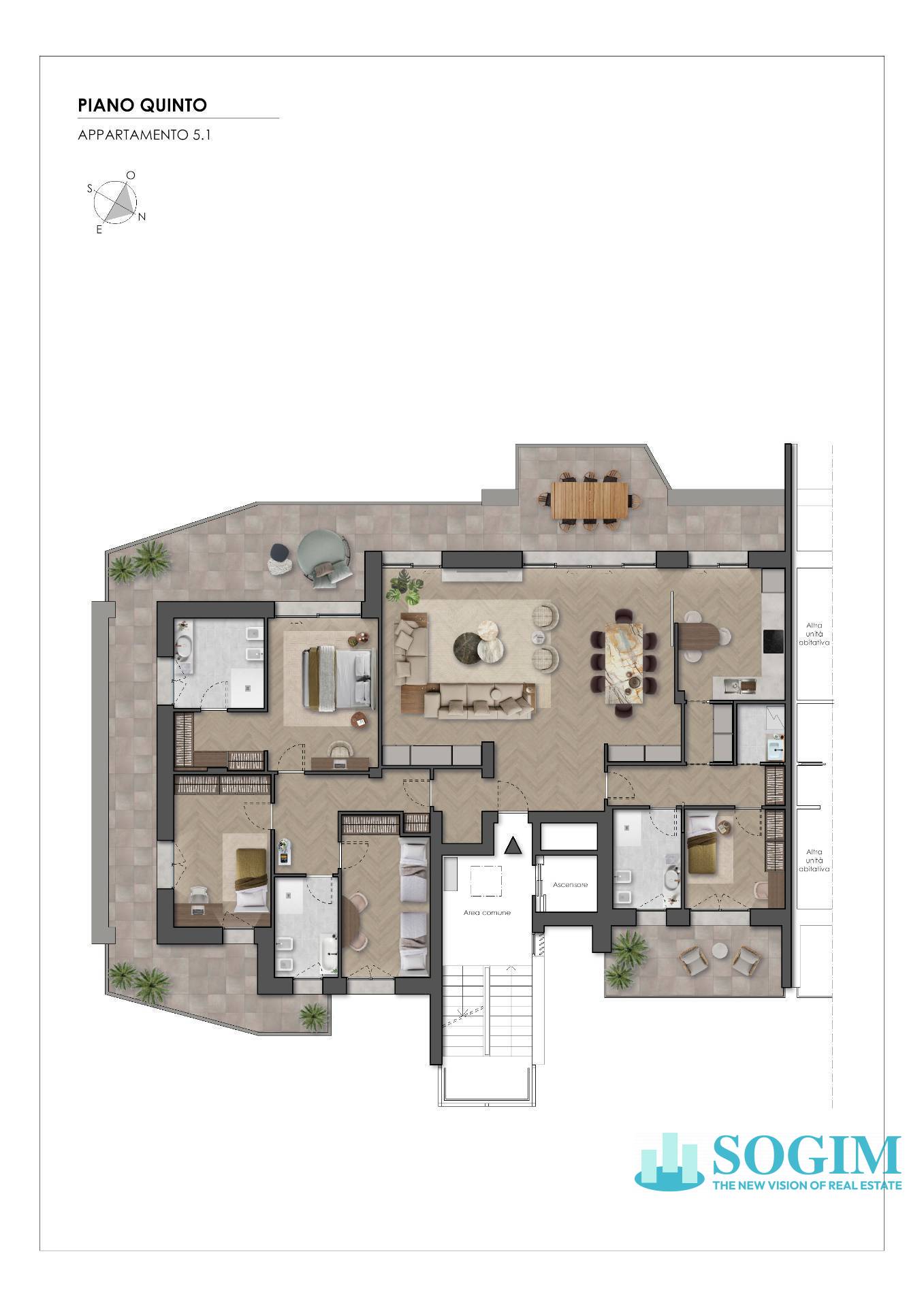 Immagine 17 di Attico in vendita  in via Medici 21 a Monza