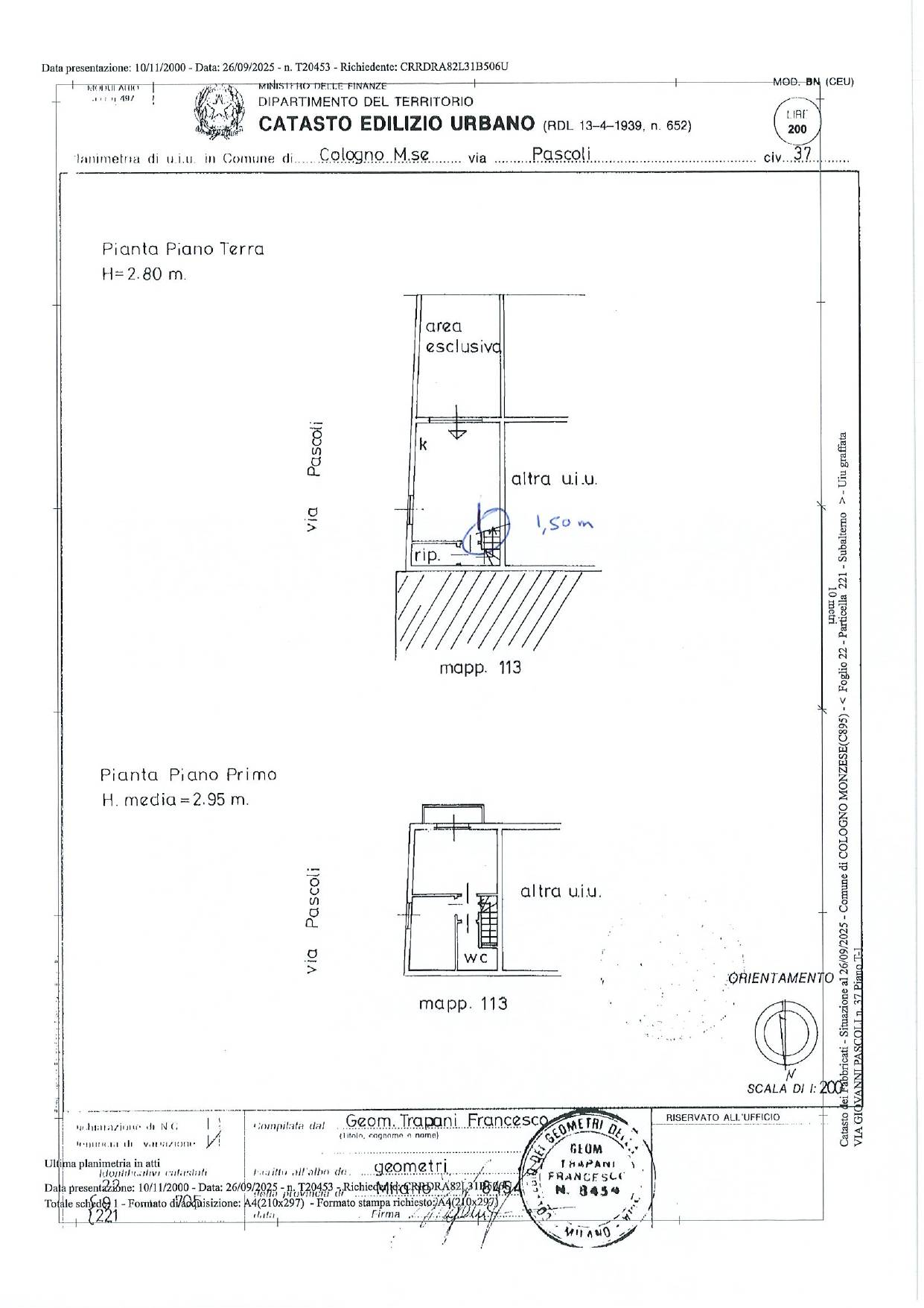 Immagine 30 di Casa semindipendente in vendita  in via giovanni pascoli 37 a Cologno Monzese