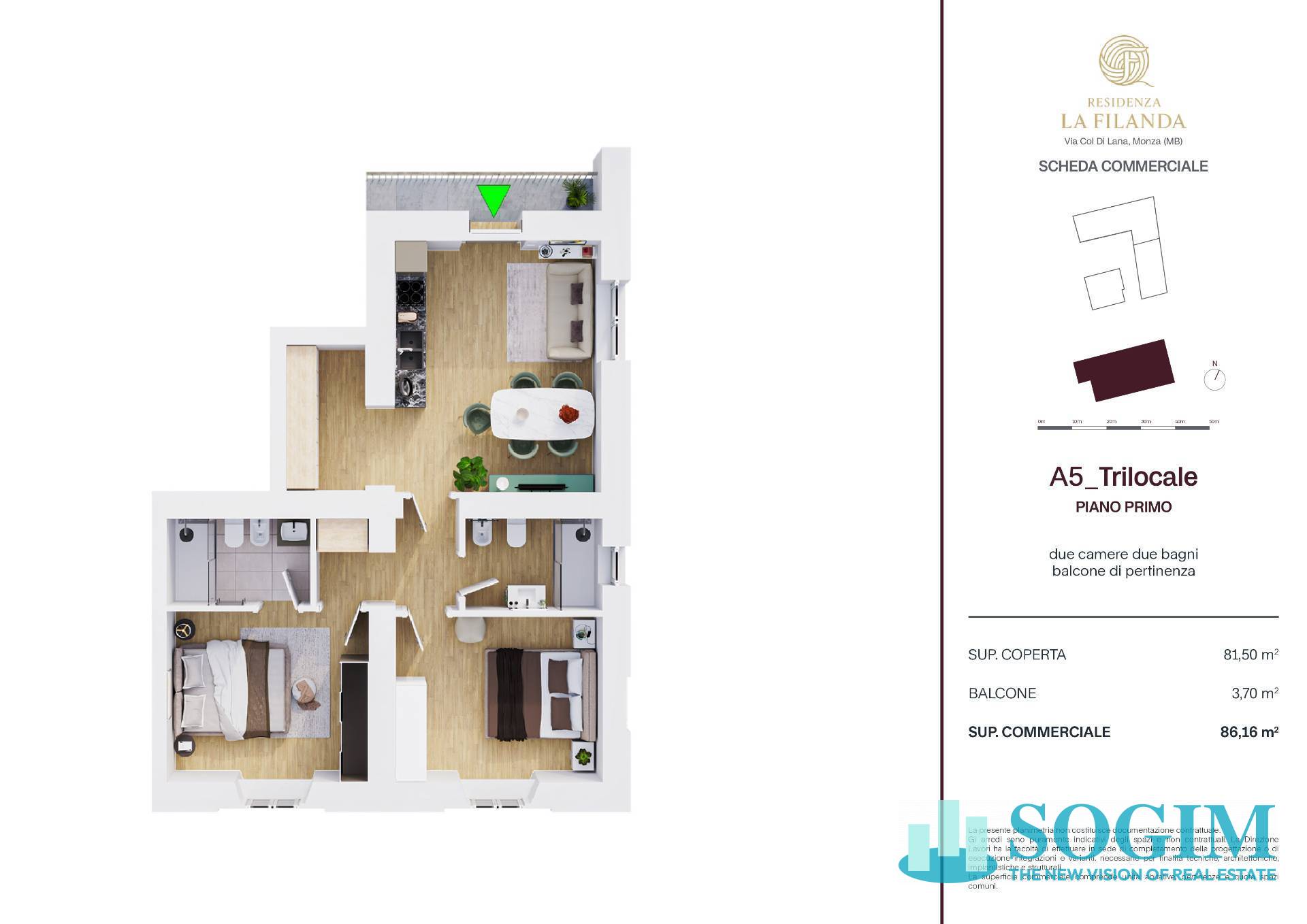 Immagine 17 di Appartamento in vendita  in Via Col di Lana 10 a Monza