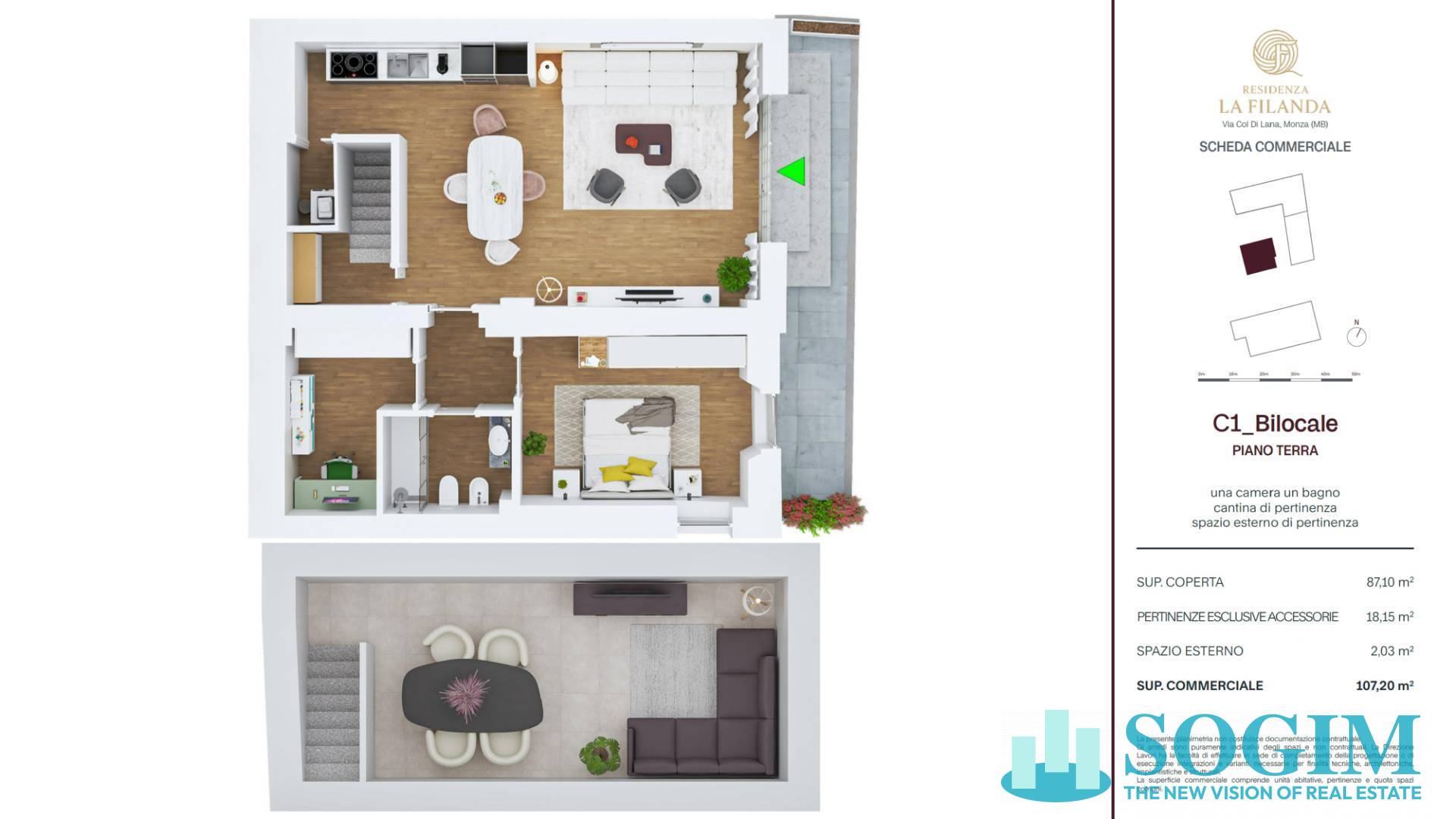 Immagine 17 di Loft/Open space in vendita  in Via Col di Lana 10 a Monza