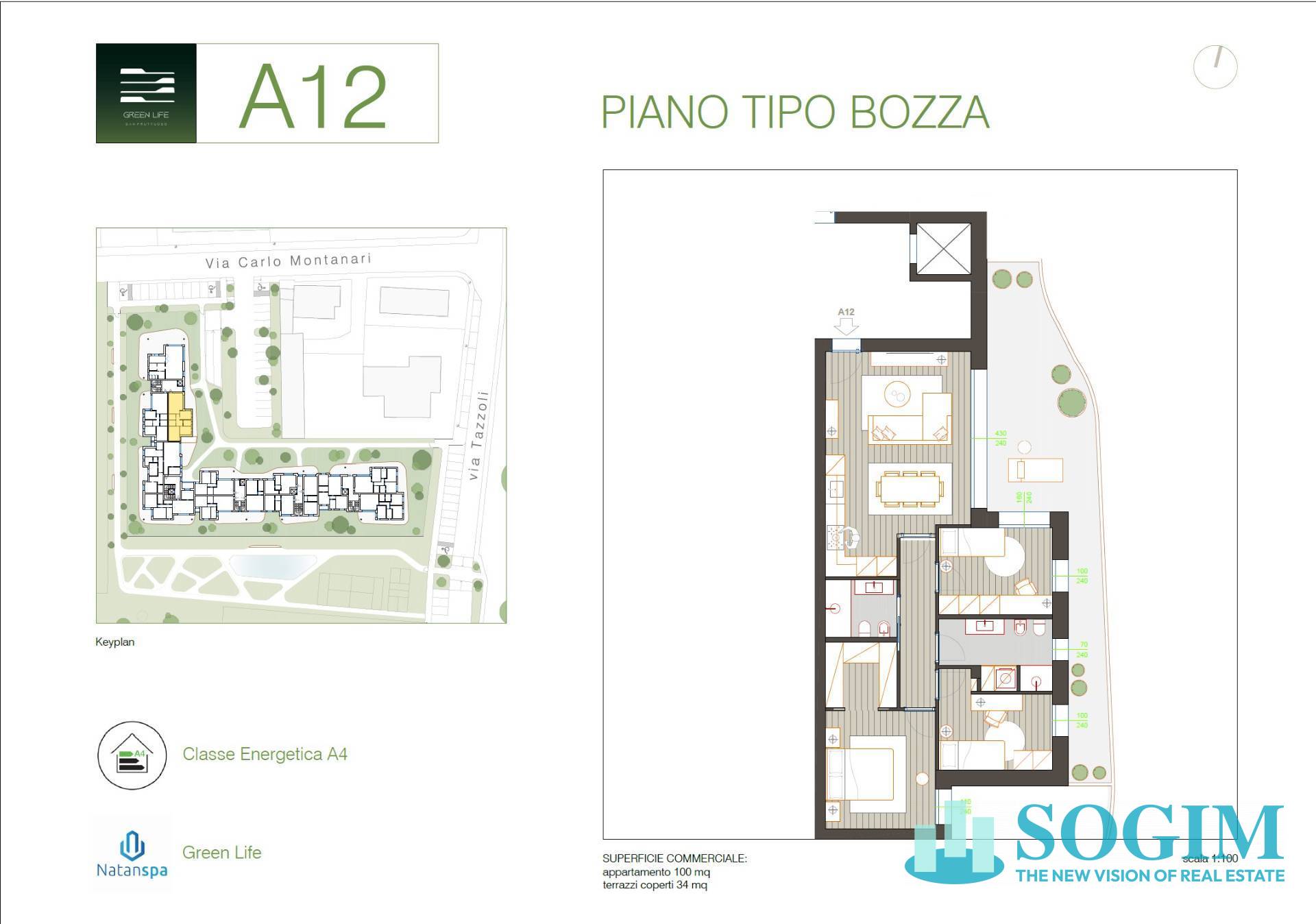 Immagine 7 di Appartamento in vendita  in via Tazzoli 15 a Monza