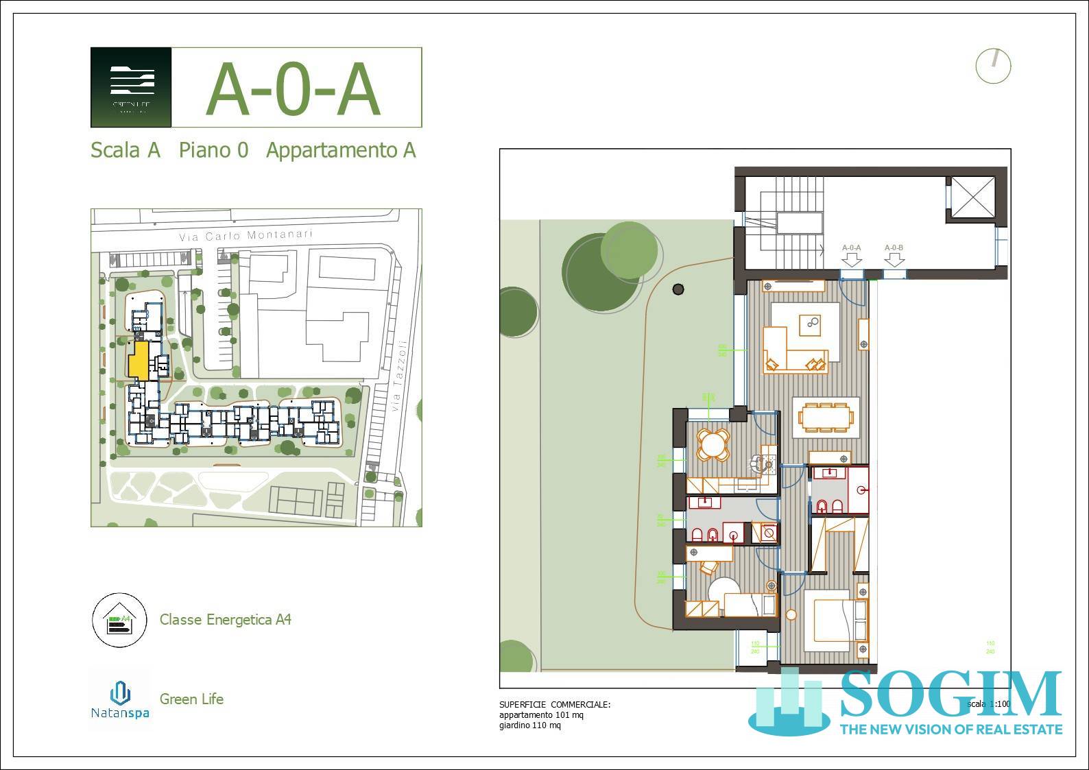 Immagine 10 di Appartamento in vendita  in via Tazzoli 15 a Monza