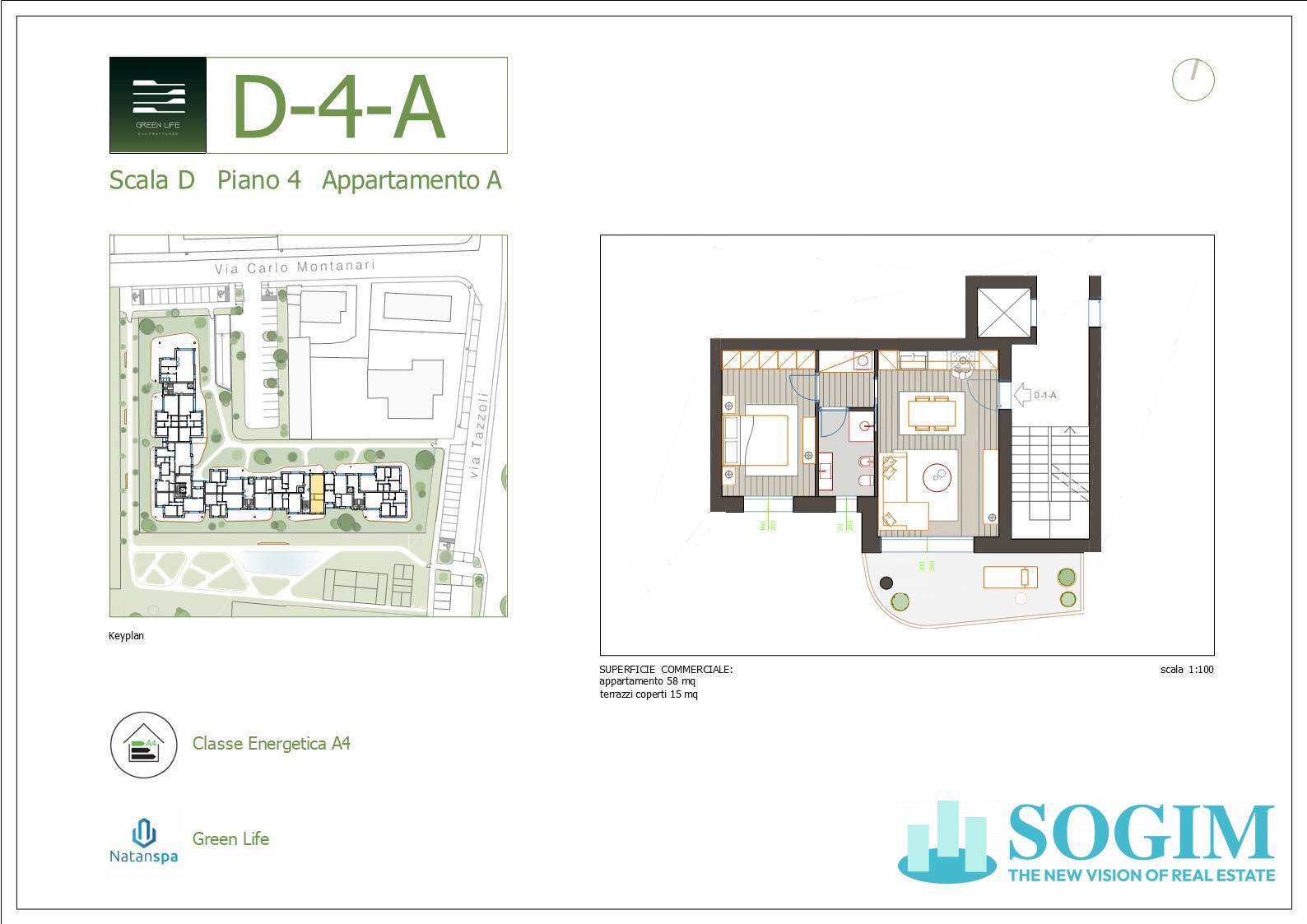 Immagine 10 di Appartamento in vendita  in via Tazzoli 15 a Monza