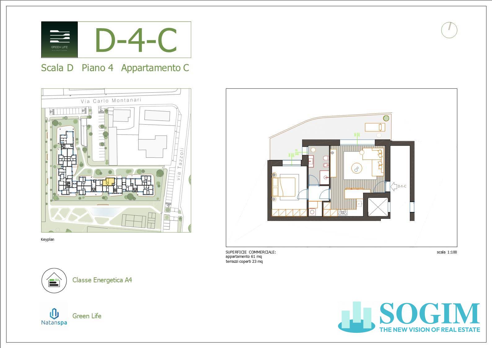 Immagine 10 di Appartamento in vendita  in via Tazzoli 15 a Monza