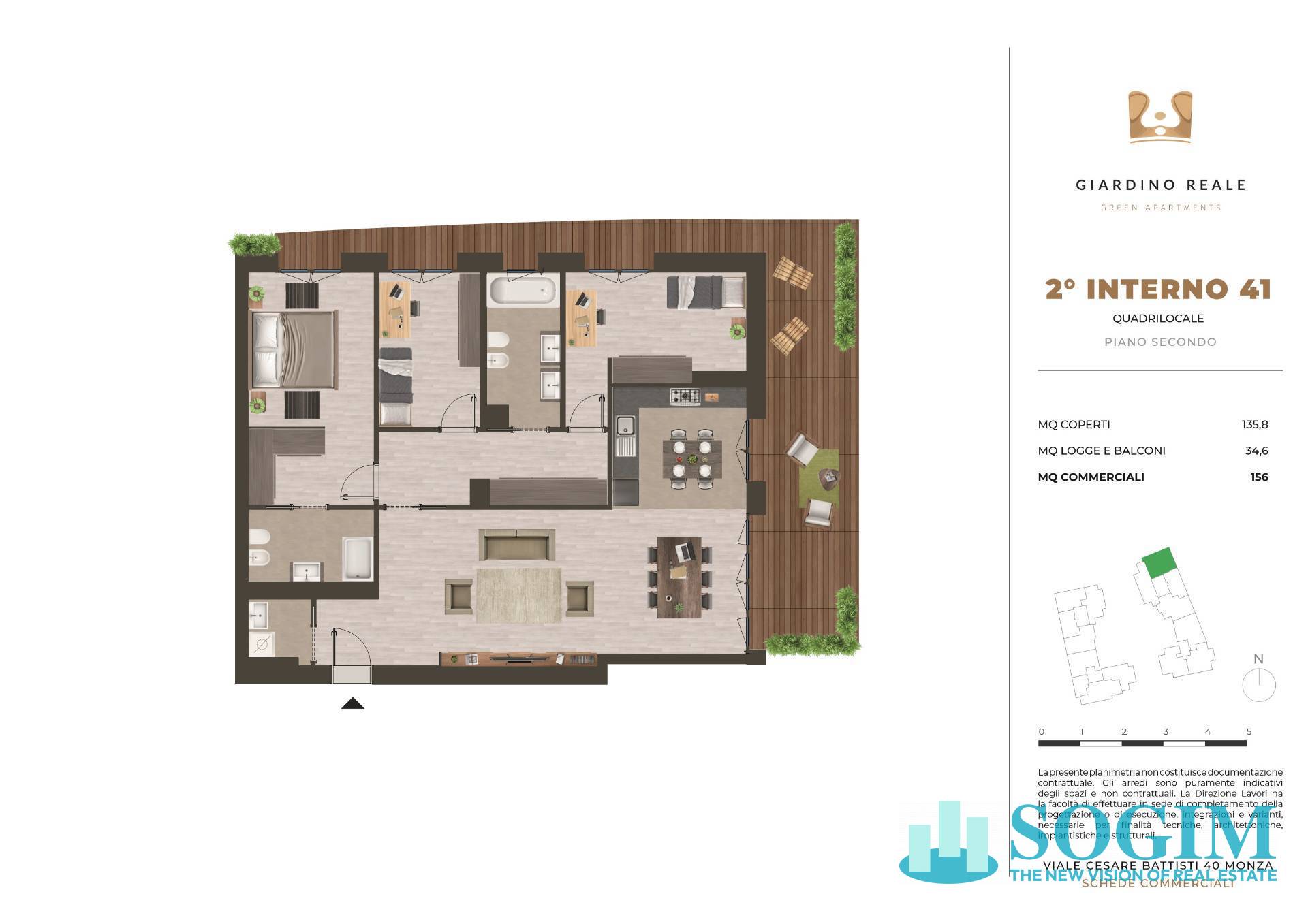 Immagine 20 di Appartamento in vendita  in Viale Cesare Battisti 40 a Monza