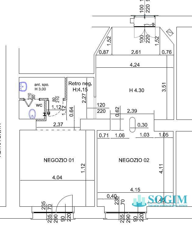 Immagine 8 di Negozio in affitto  in Via Luigi Porro Lambertenghi 17 a Milano