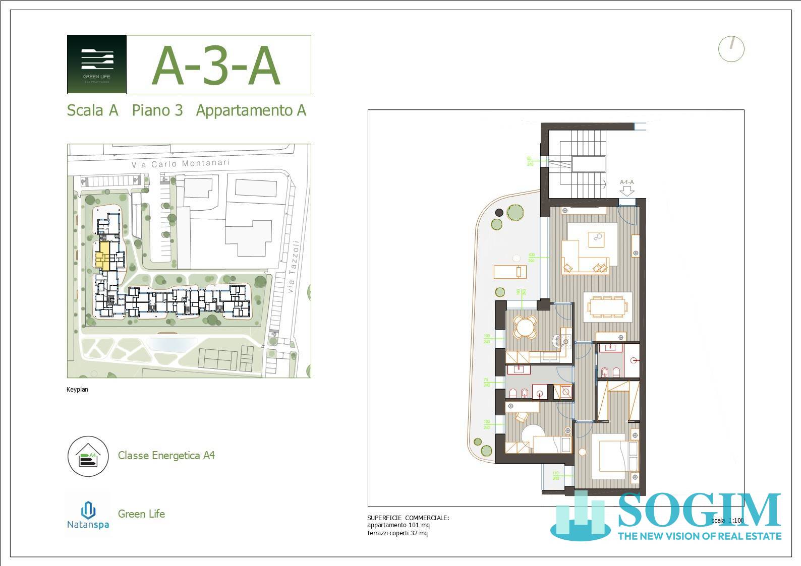 Immagine 10 di Appartamento in vendita  in via Tazzoli 15 a Monza