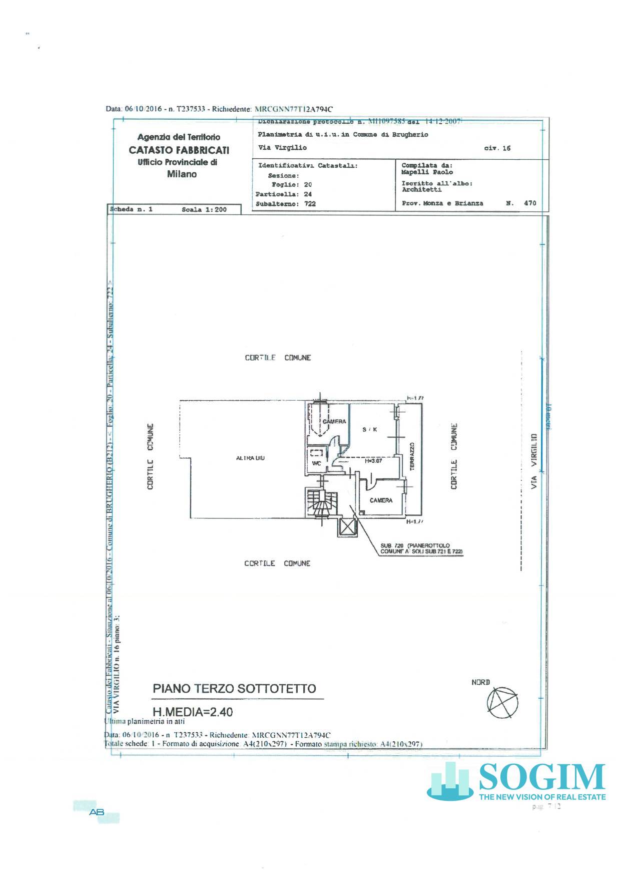 Immagine 24 di Appartamento in vendita  in Via Virgilio 16 a Brugherio