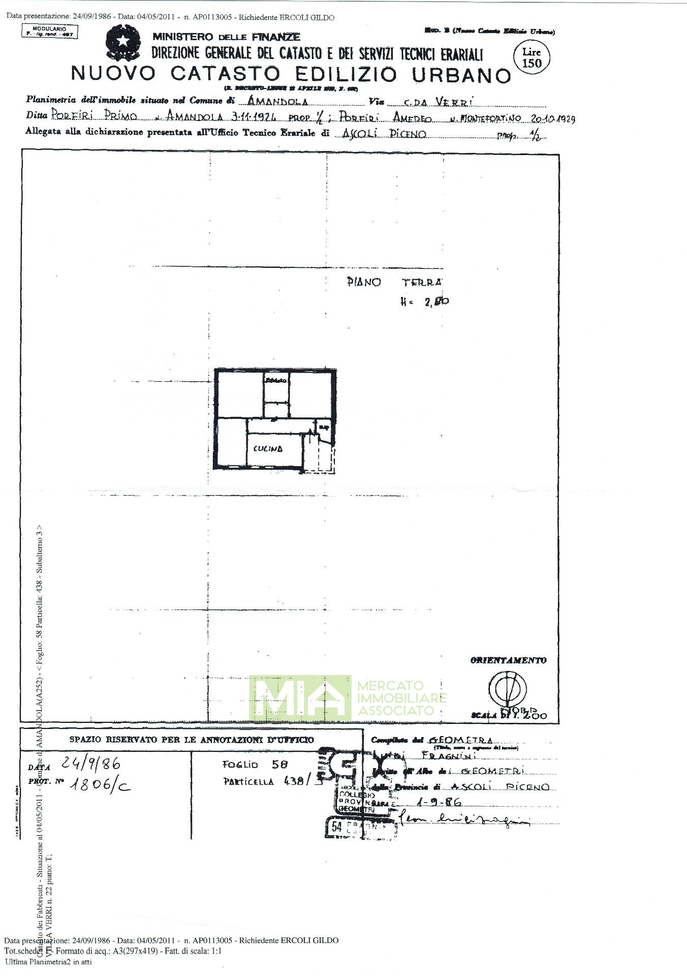 Immagine 18 di Appartamento in vendita  in villa verri a Amandola