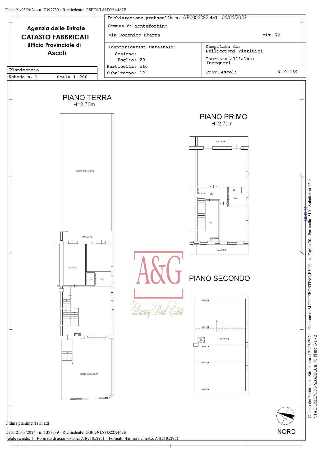 Immagine 41 di Villetta a schiera in vendita  in Via Domenico Sbarra 70 a Montefortino