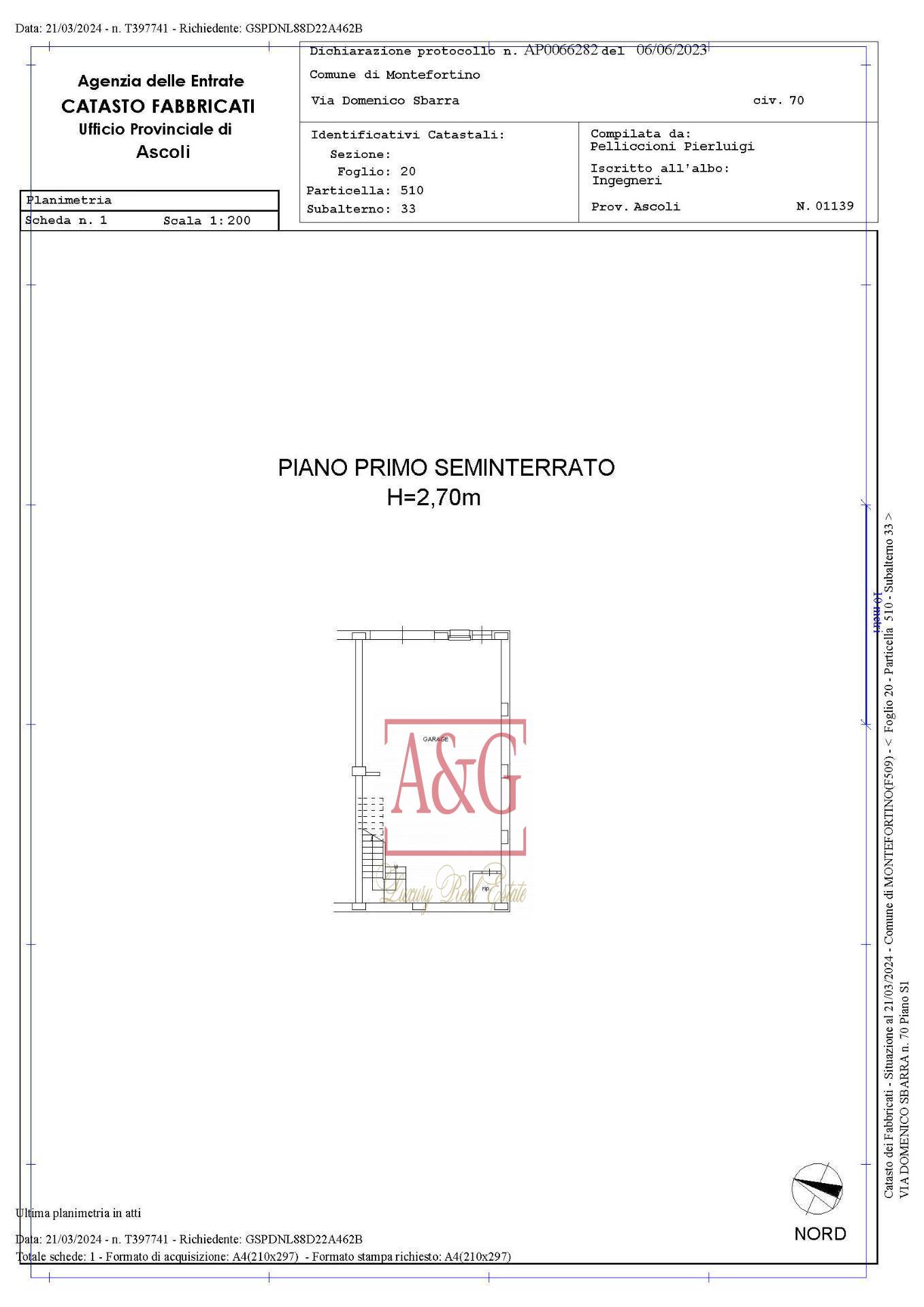 Immagine 42 di Villetta a schiera in vendita  in Via Domenico Sbarra 70 a Montefortino