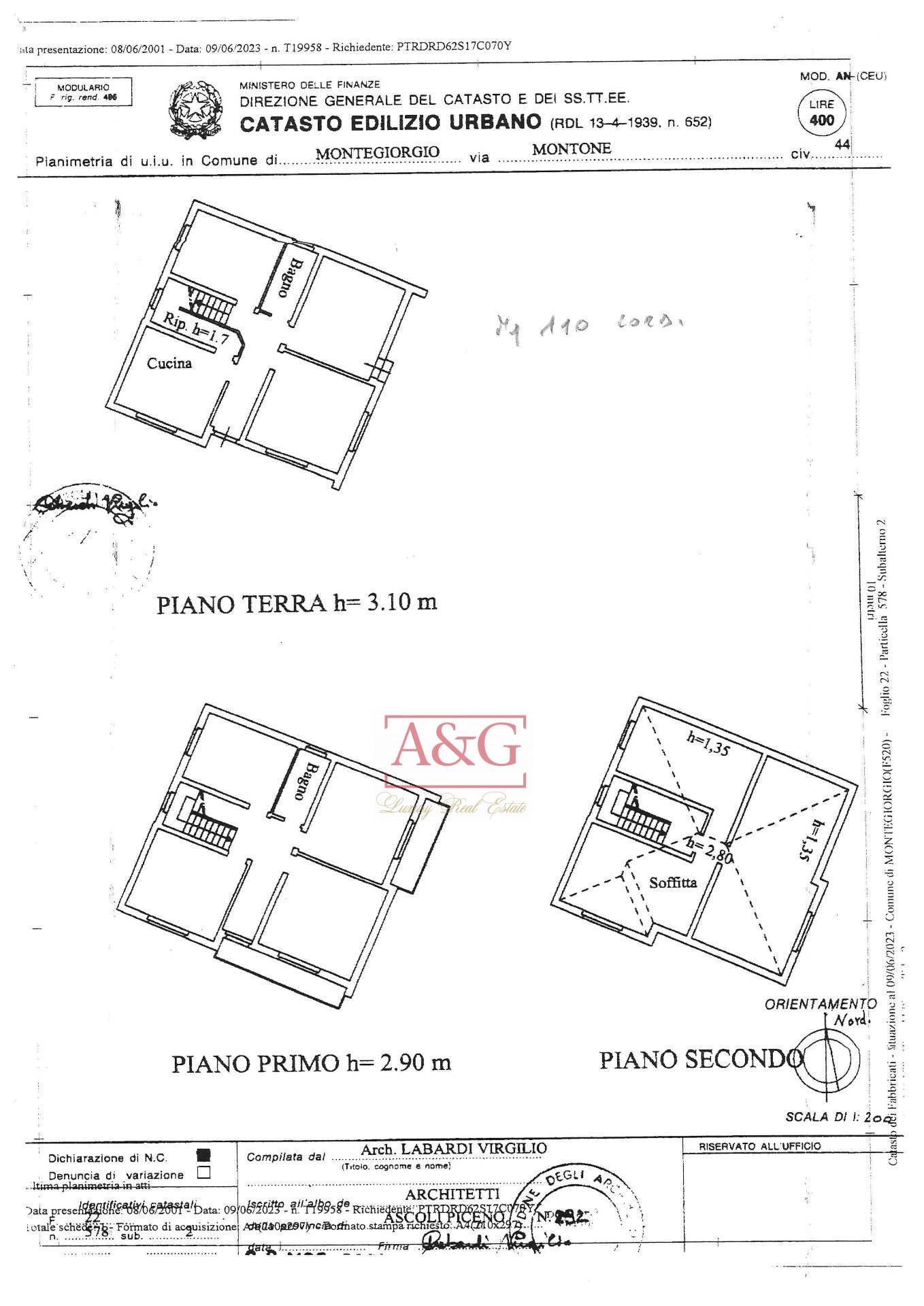 Immagine 62 di Casa semindipendente in vendita  in Contrada Montone 44 a Montegiorgio