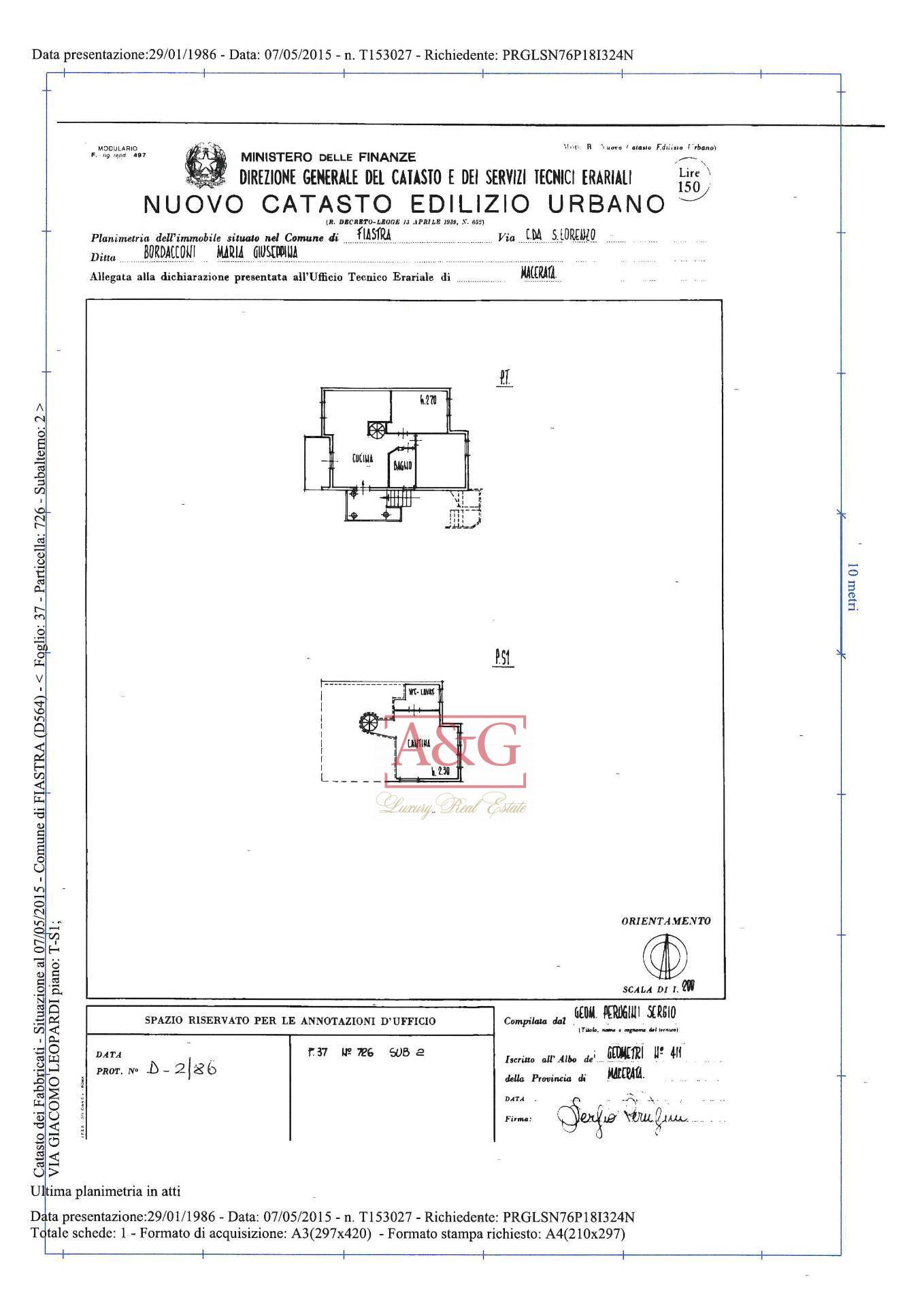 Immagine 44 di Villetta a schiera in vendita  in Via Giacomo Leopardi a Fiastra