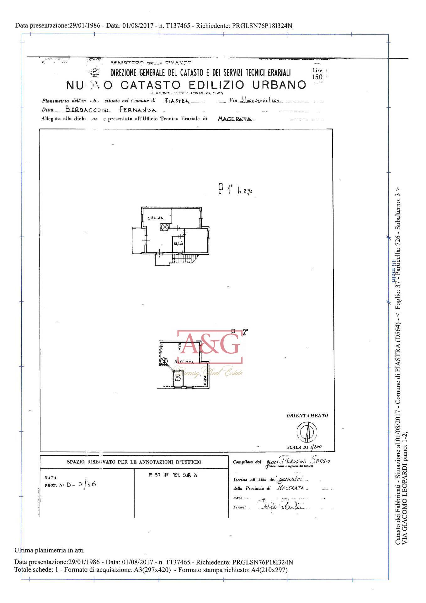 Immagine 45 di Villetta a schiera in vendita  in Via Giacomo Leopardi a Fiastra