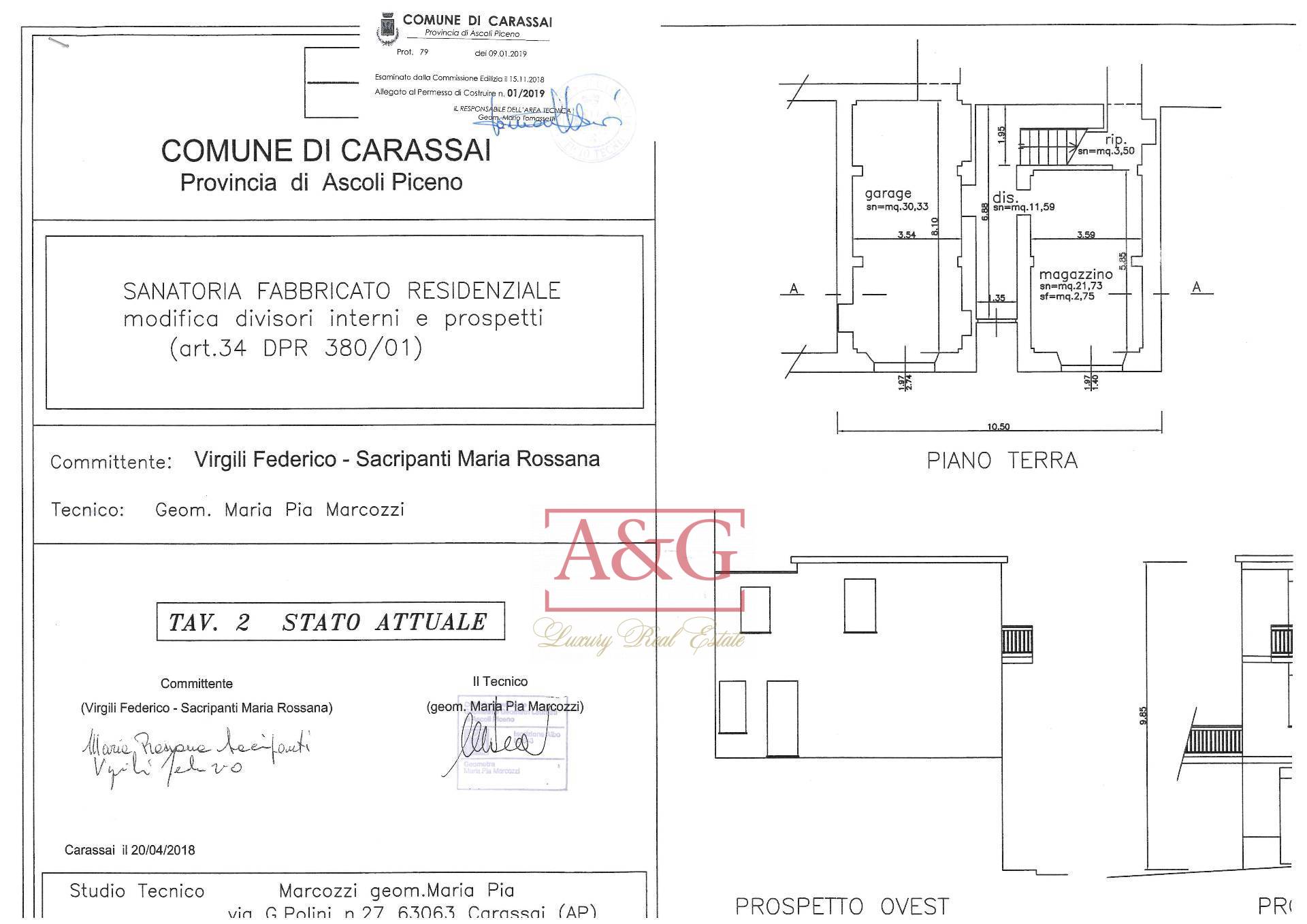 Immagine 46 di Casa indipendente in vendita  in via XX Settembre 38 a Carassai