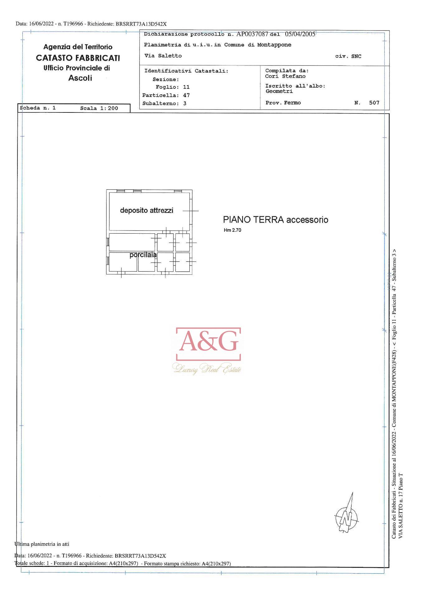 Immagine 51 di Rustico / casale in vendita  in Via Saletto 17 a Montappone
