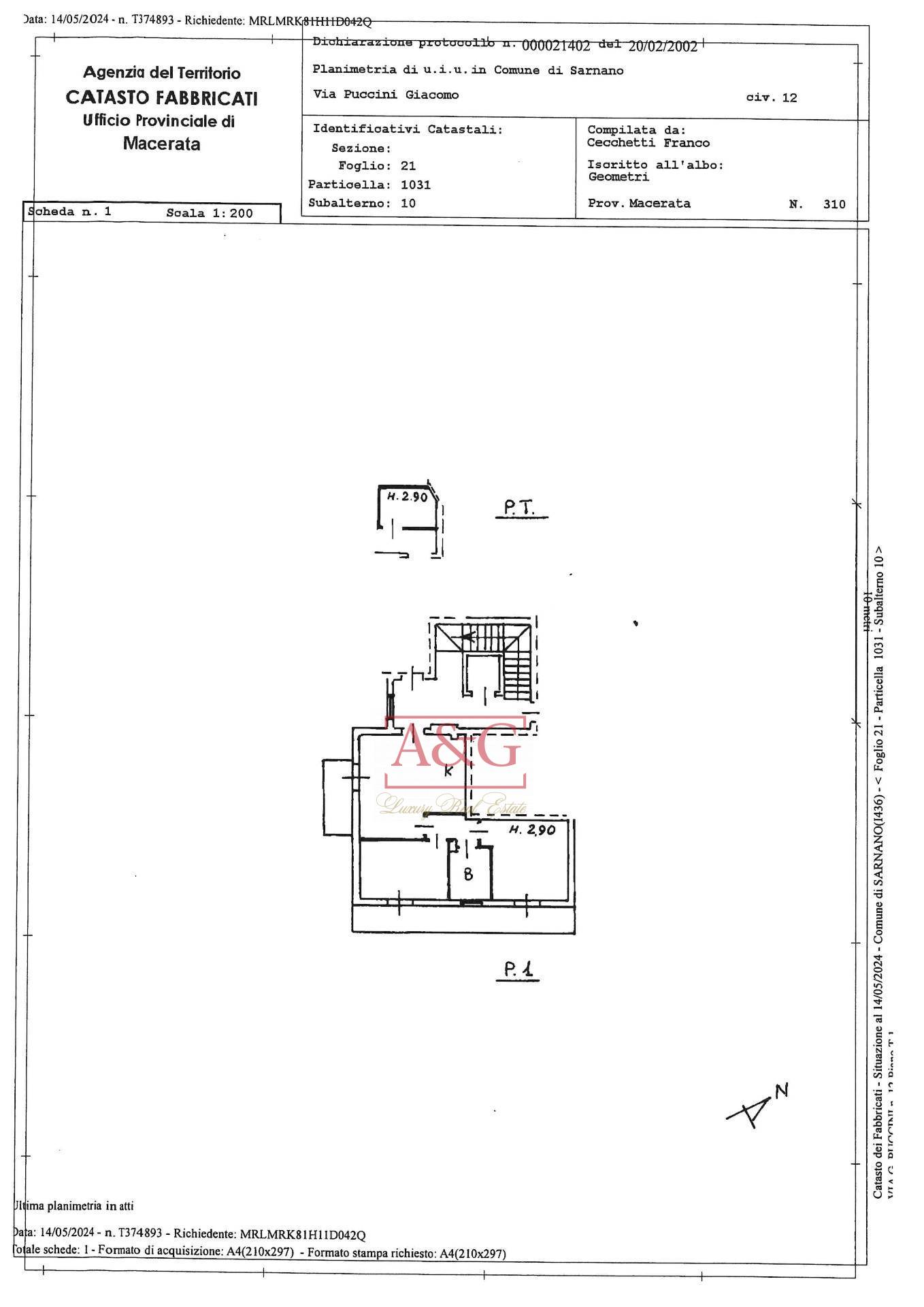 Immagine 36 di Appartamento in vendita  in Via G. Puccini 12 a Sarnano