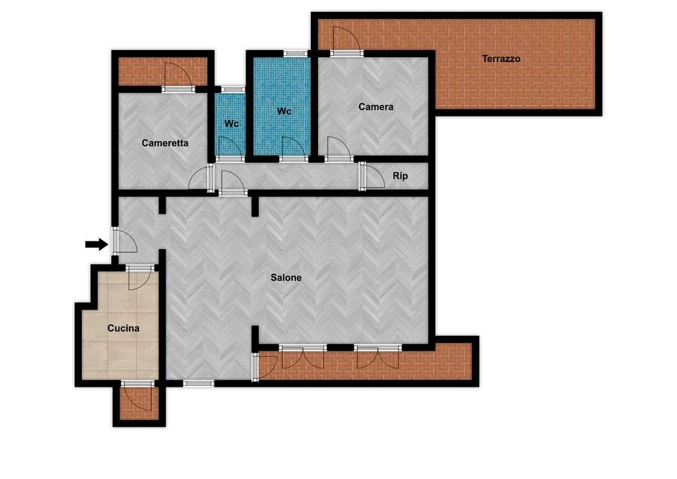 Immagine 21 di Appartamento in vendita  in Via Cartagine 12 D a Palermo