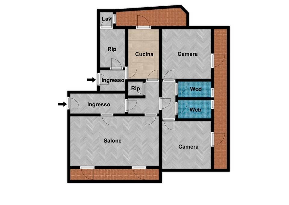 Immagine 24 di Appartamento in affitto  in Via Jacopo Tintoretto 4 a Palermo