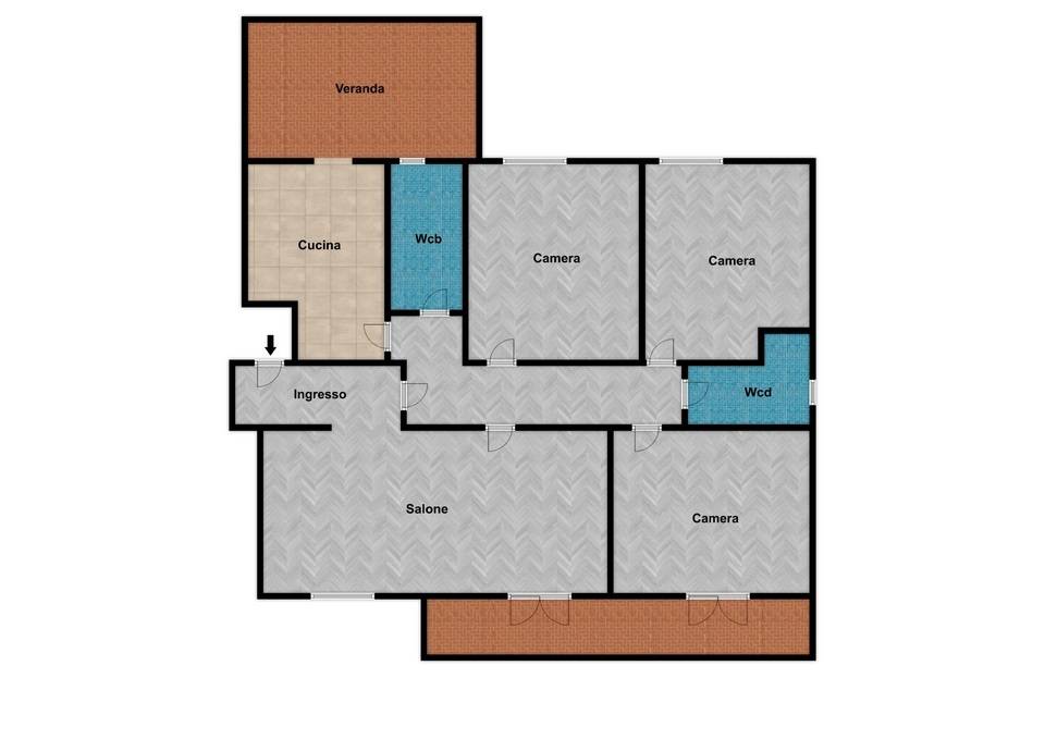 Immagine 26 di Appartamento in vendita  in Via Enrico Hassan 12 a Palermo