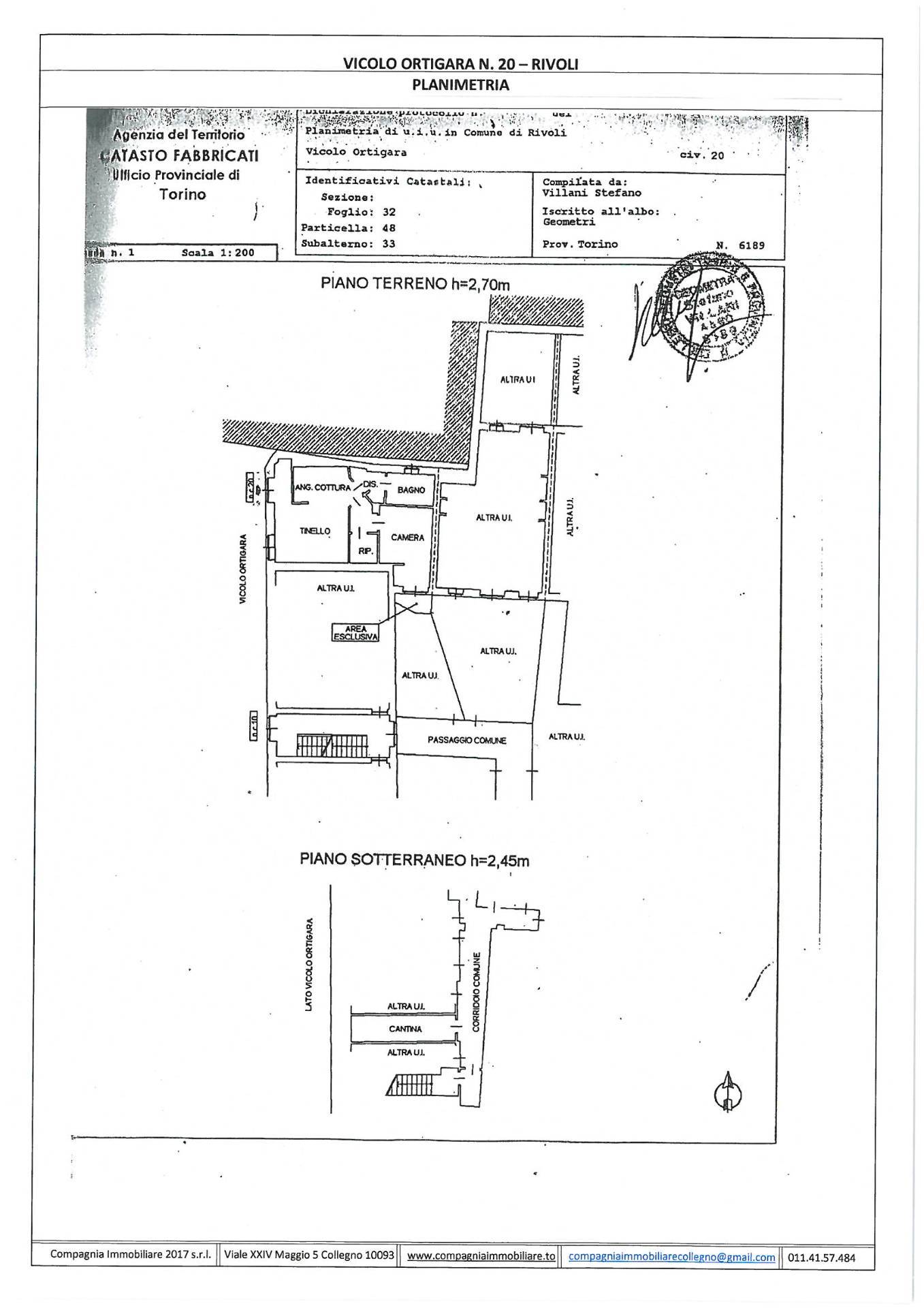 Immagine 24 di Appartamento in vendita  in Vicolo Ortigara 20 a Rivoli