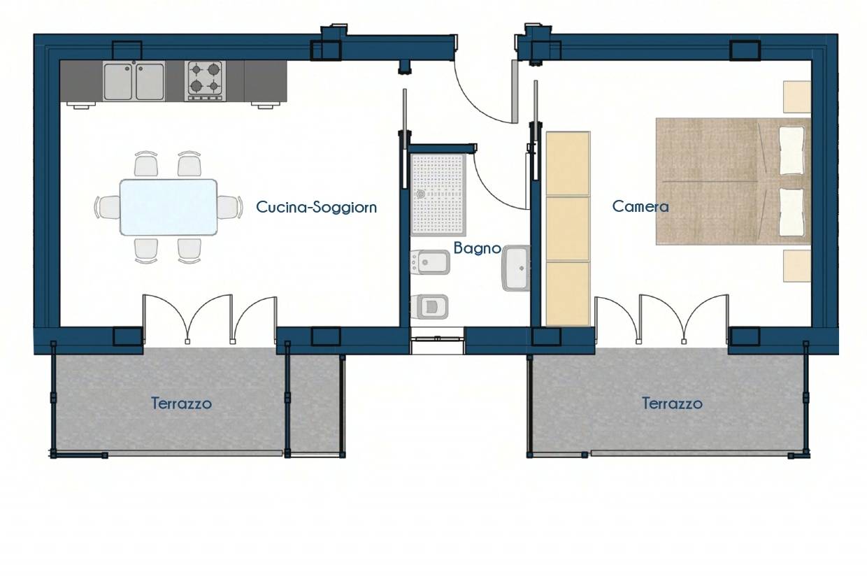 Immagine 14 di Appartamento in vendita  in Viale Europa a San Maurizio Canavese