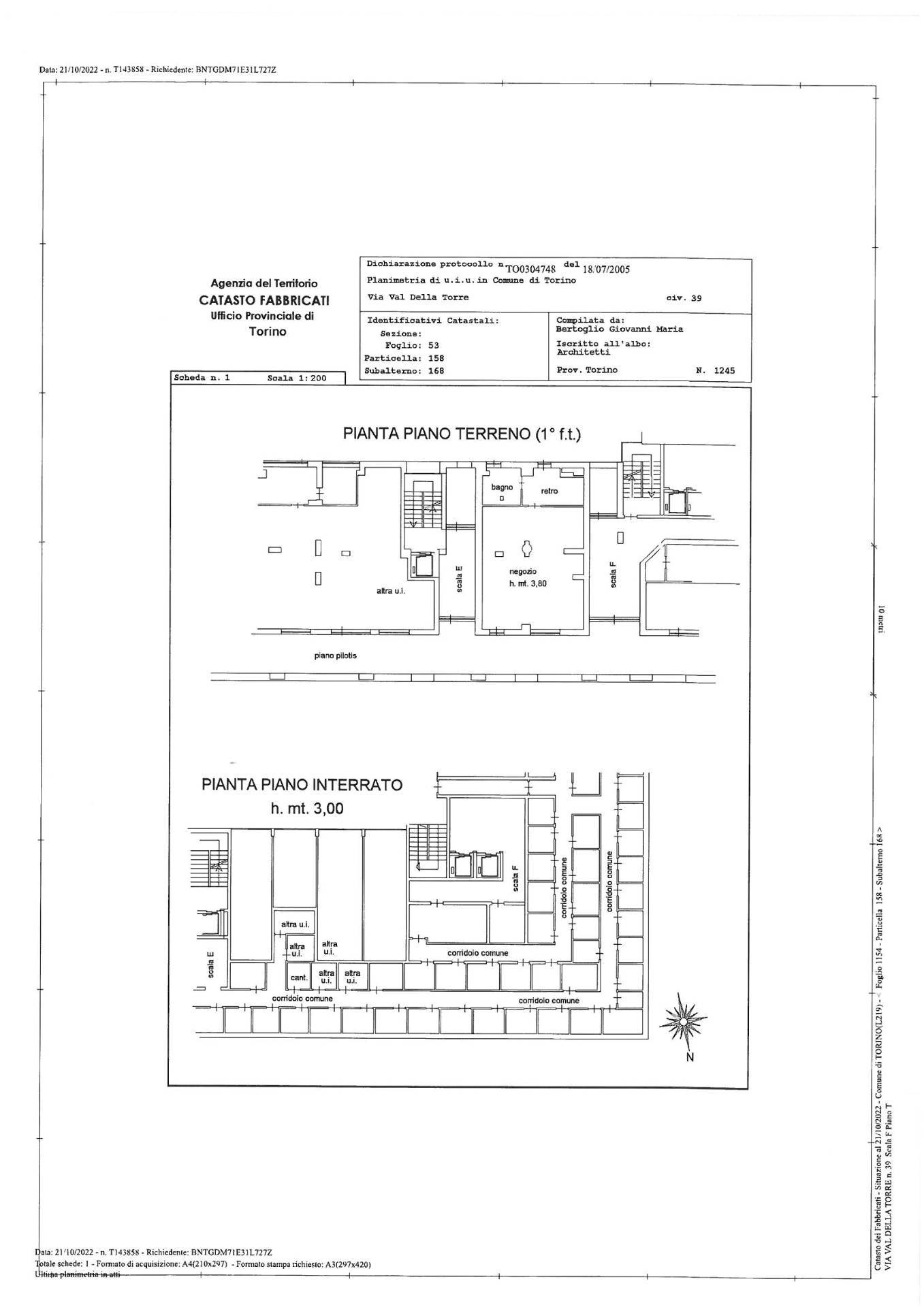 Immagine 12 di Locale commerciale in vendita  in Via Val Della Torre 39 a Torino